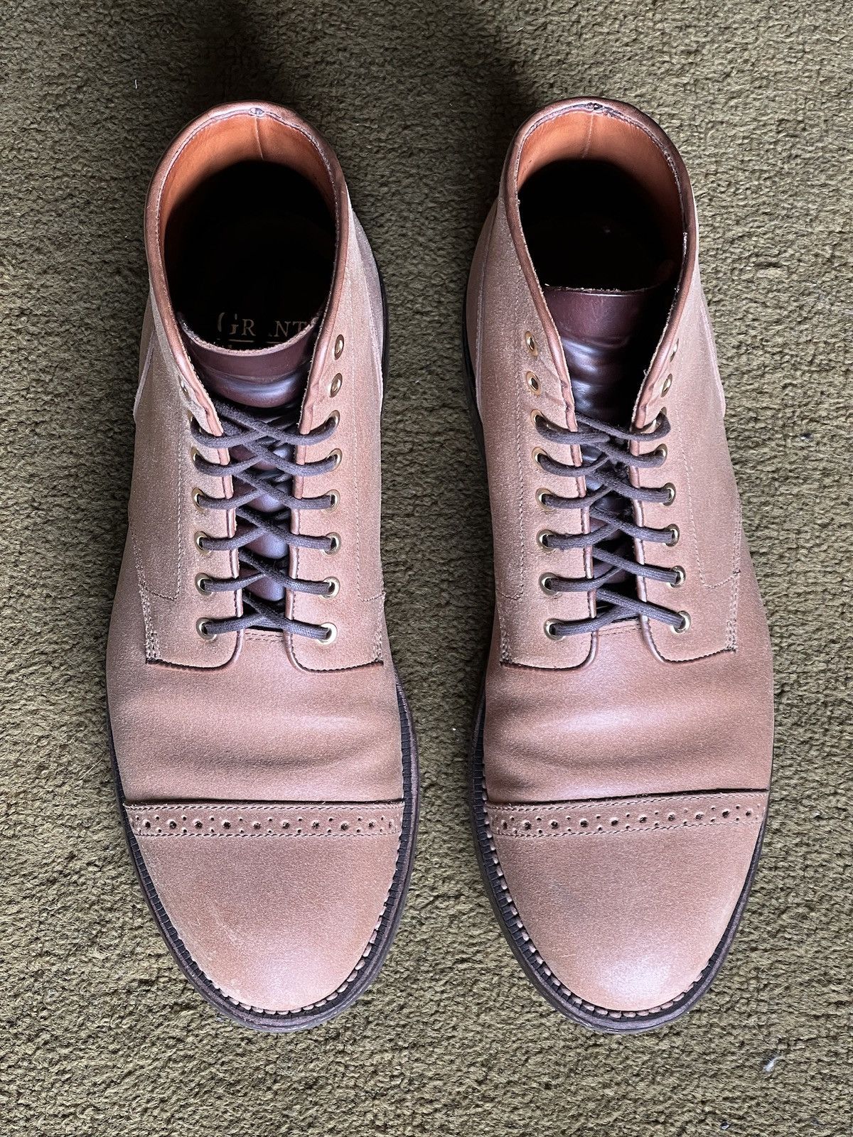 Grant Stone Natural Waxed Commander Garrison Boot Size 7d in Beige, Men's — image 5 of 6