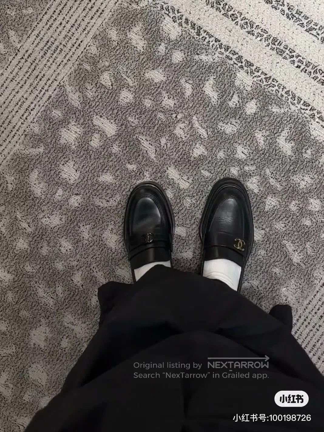 Chanel Chanel Black Quilted Platform Loafers. Size US 7.5 / IT 37.5 - 7 Thumbnail