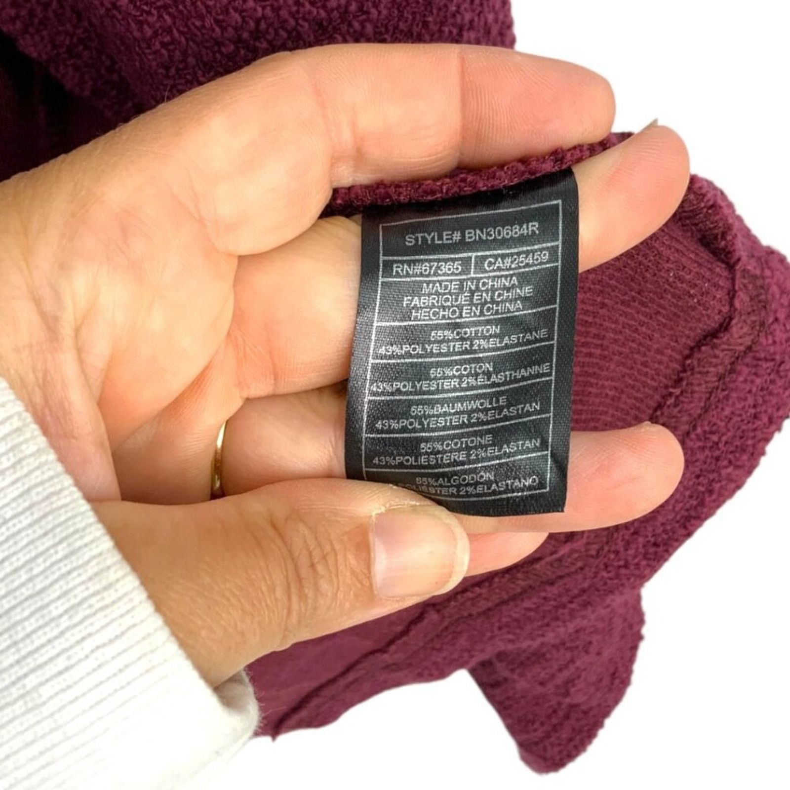 Steve Madden Steve Madden Slub Knit Jacket In Wine Medium NWOT $109 MSRP Size M / US 6-8 / IT 42-44 - 6 Thumbnail