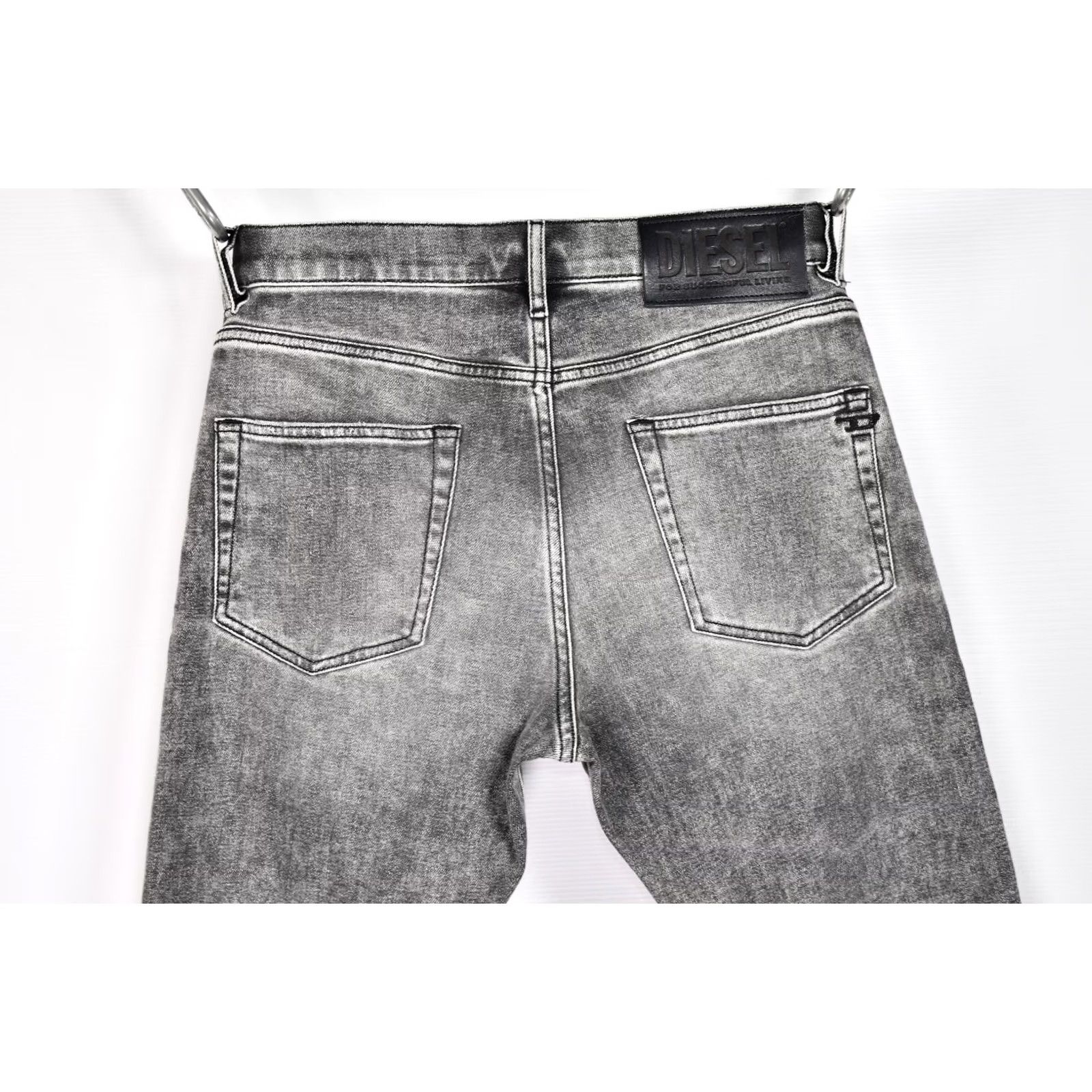 Diesel DIESEL D-STRUKT SLIM 009KA STRETCH JEANS W30/L32 MEN GRAY 88% COTTON 11% POLYESTER 1% ELASTANE Denim Slim Jeans Size US 30 / EU 46 - 4 Thumbnail