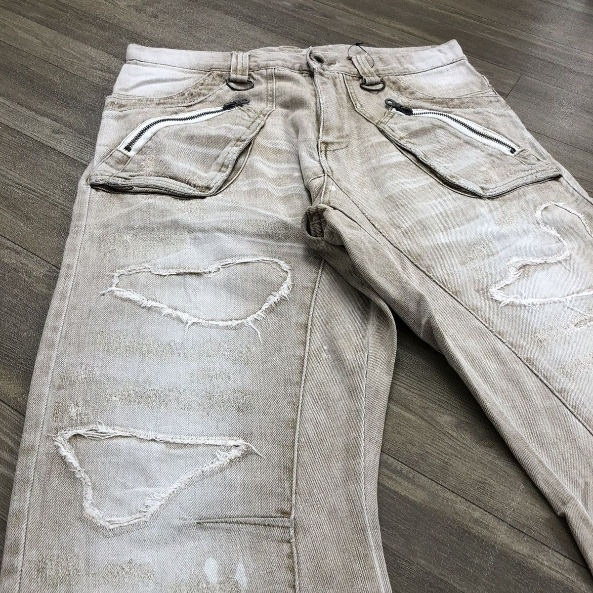 PPFM Vintage PPFM J Cut Off Distressed Punk Lgb Style Jeans Size US 32 / EU 48 - 4 Thumbnail