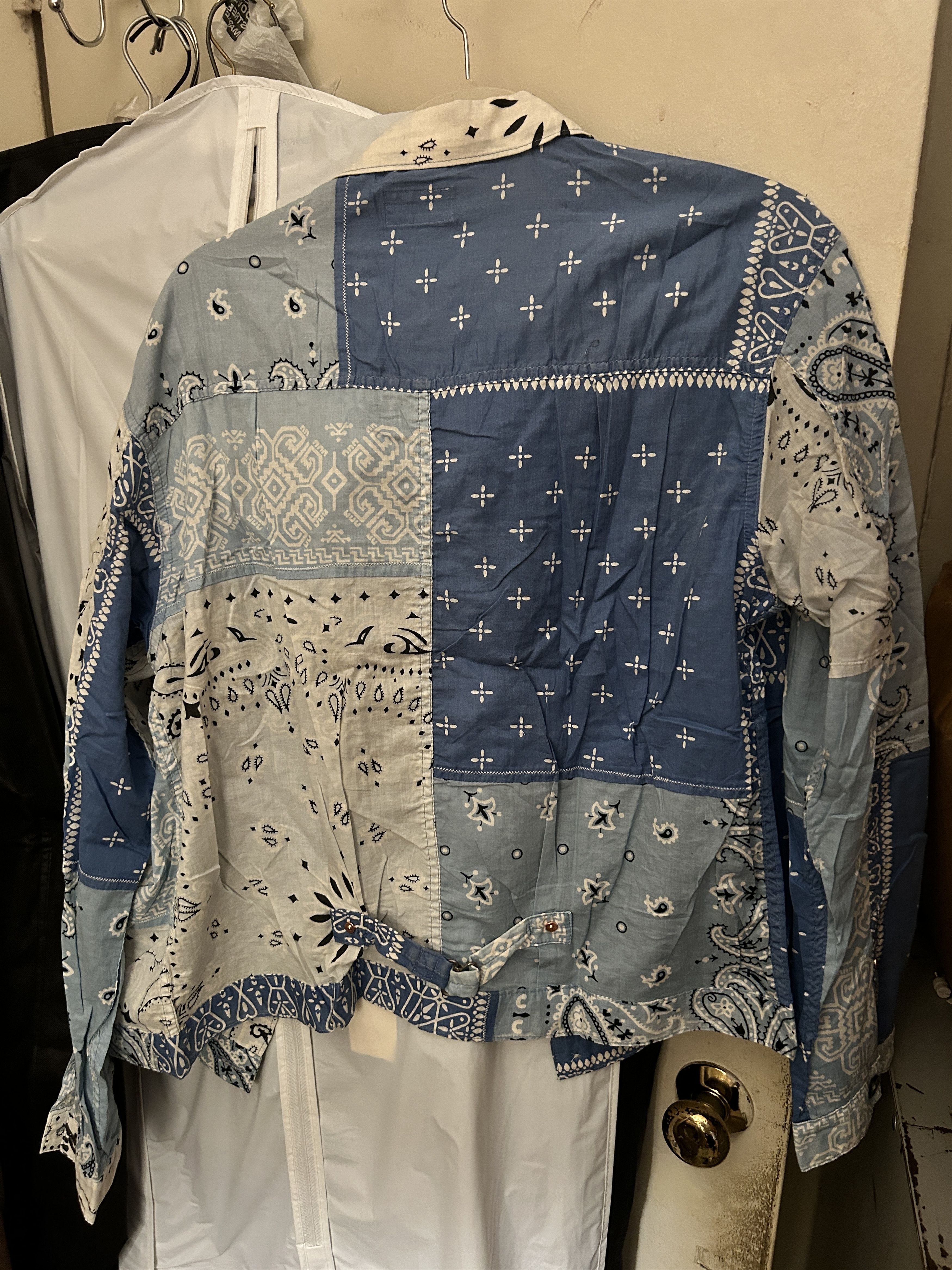 Kapital Kapital Kountry Patchwork Bandana Shirt Blue Size 5 Size US XL / EU 56 / 4 - 16 Thumbnail