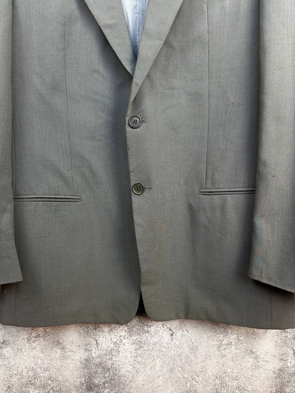 Giorgio Armani Giorgio Armani Le Collezioni Blazer Vintage Gray Wool Jacket Size 52L - 7 Thumbnail