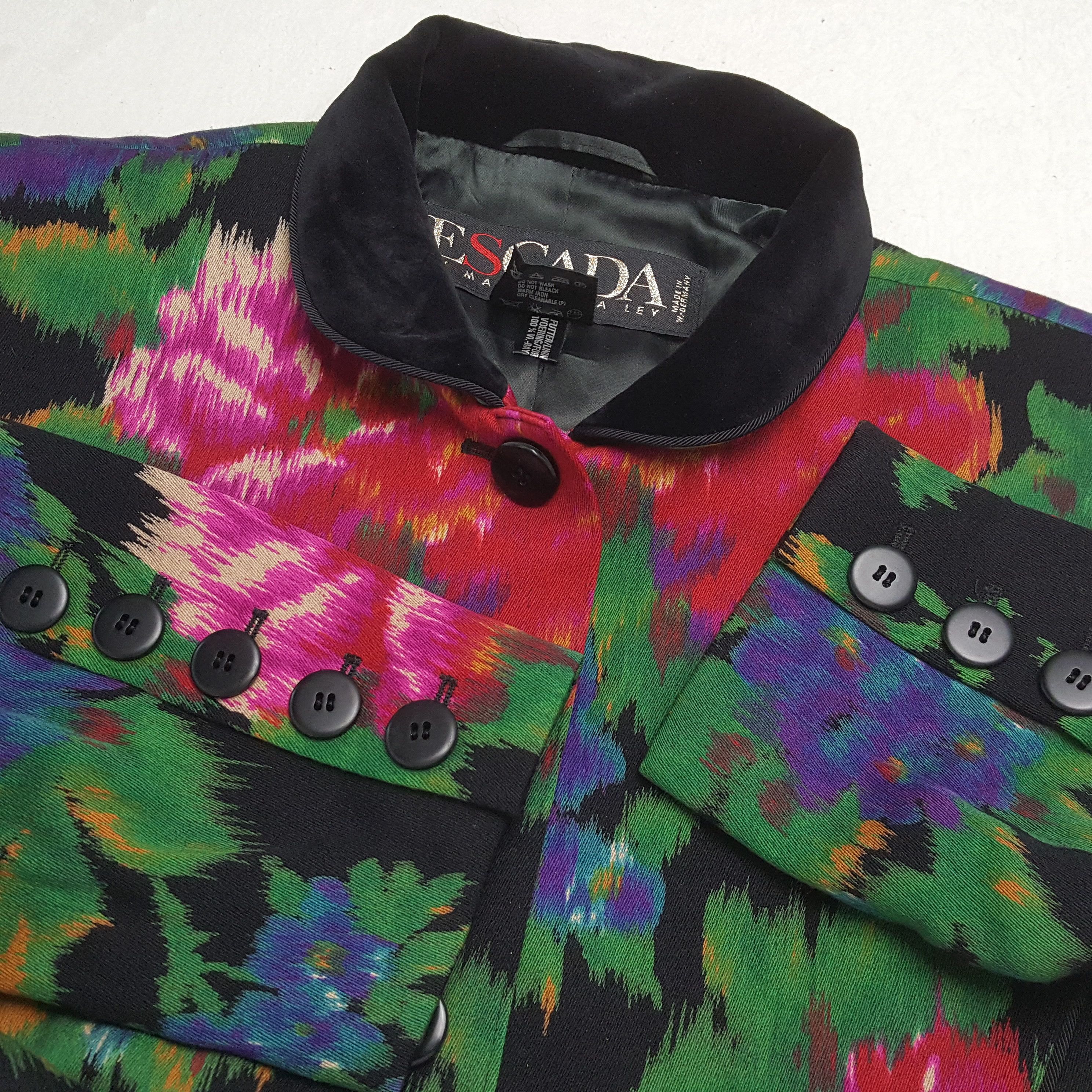 Escada × Escada Sport × Vintage ESCADA by MARGARETHA LEY Fashion Design Jacket Size XS / US 0-2 / IT 36-38 - 8 Thumbnail