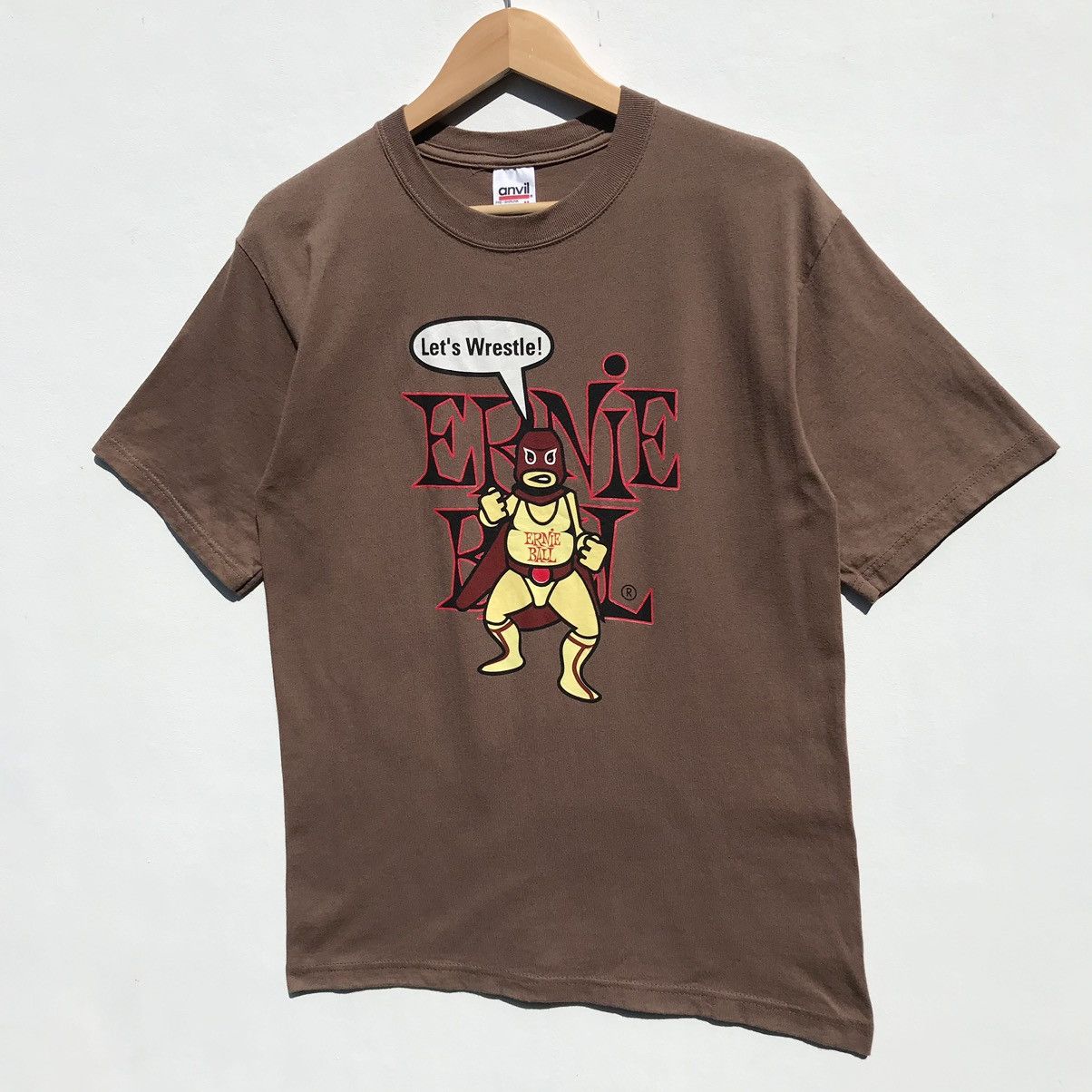 Vintage Vintage 90s Ernie Ball Let’s Wrestle Shirt Size US S / EU 44-46 / 1 - 3 Thumbnail