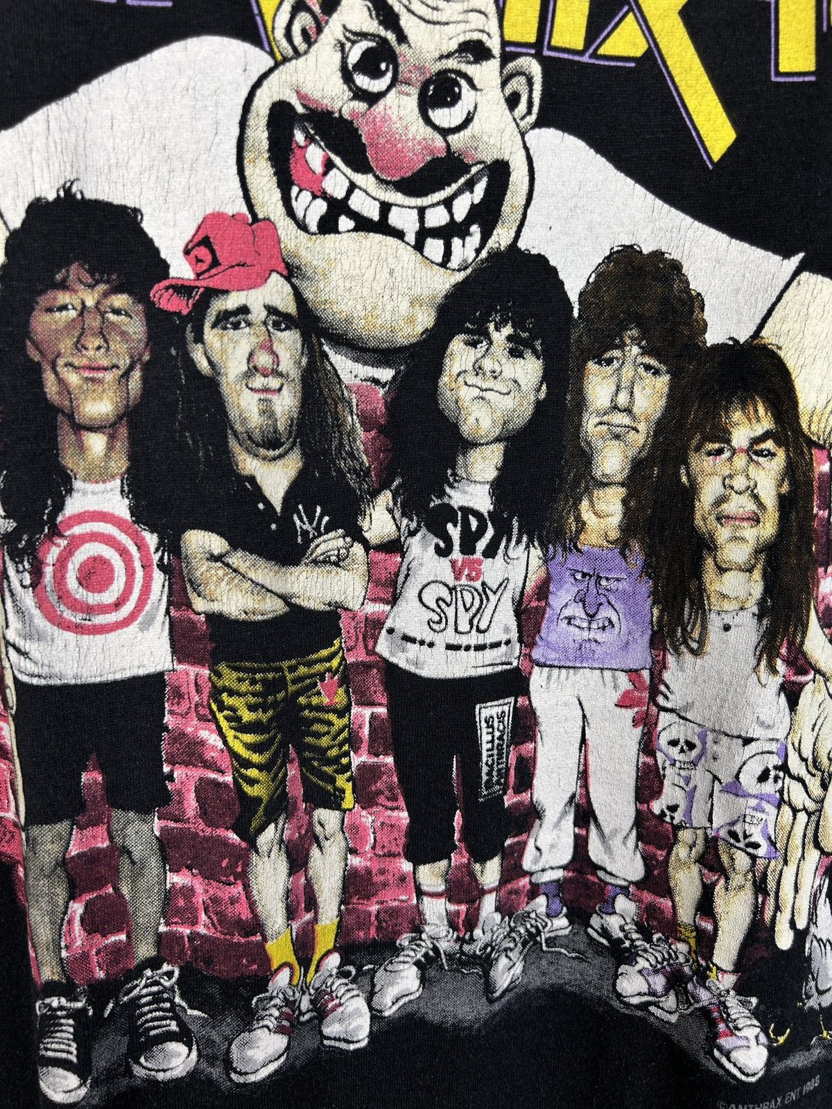Band Tees 80s Vintage 1988 Anthrax State Of Euphoria T-Shirt Black XL Size US XL / EU 56 / 4 - 3 Thumbnail