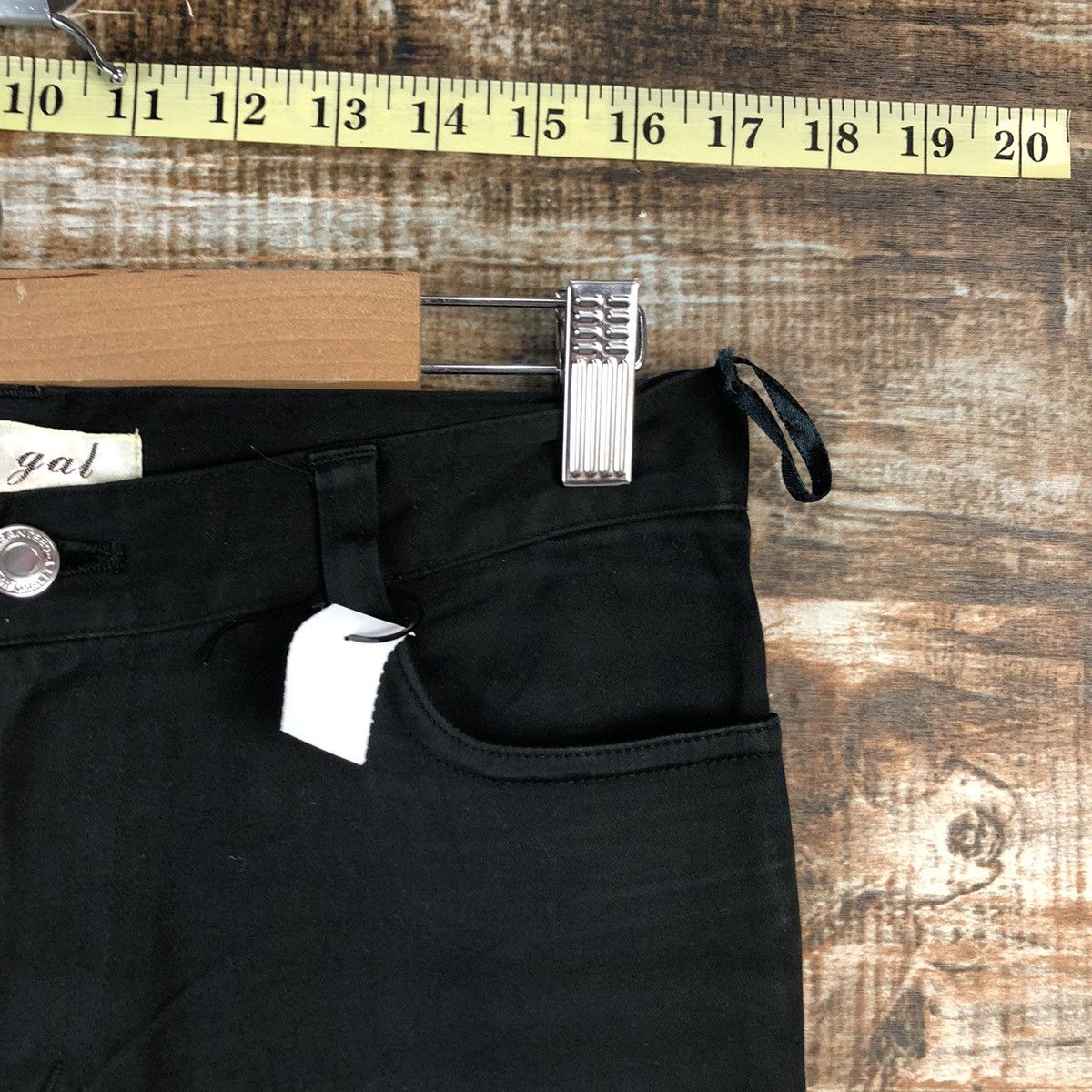 Japanese Brand Jocky Gal Black bootcut Cargo Multipocket Pants #A2559 Size 26" / US 2 / IT 38 - 8 Thumbnail
