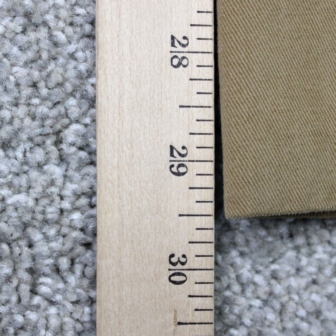 Brooks Brothers Brooks Brothers 1818 Chino Pants Mens 38x30 Beige Regular Straight Front Flat Front Knit 100% Cotton Slit Pocket Zipper Button Vintage No Size US 38 / EU 54 - 4 Thumbnail