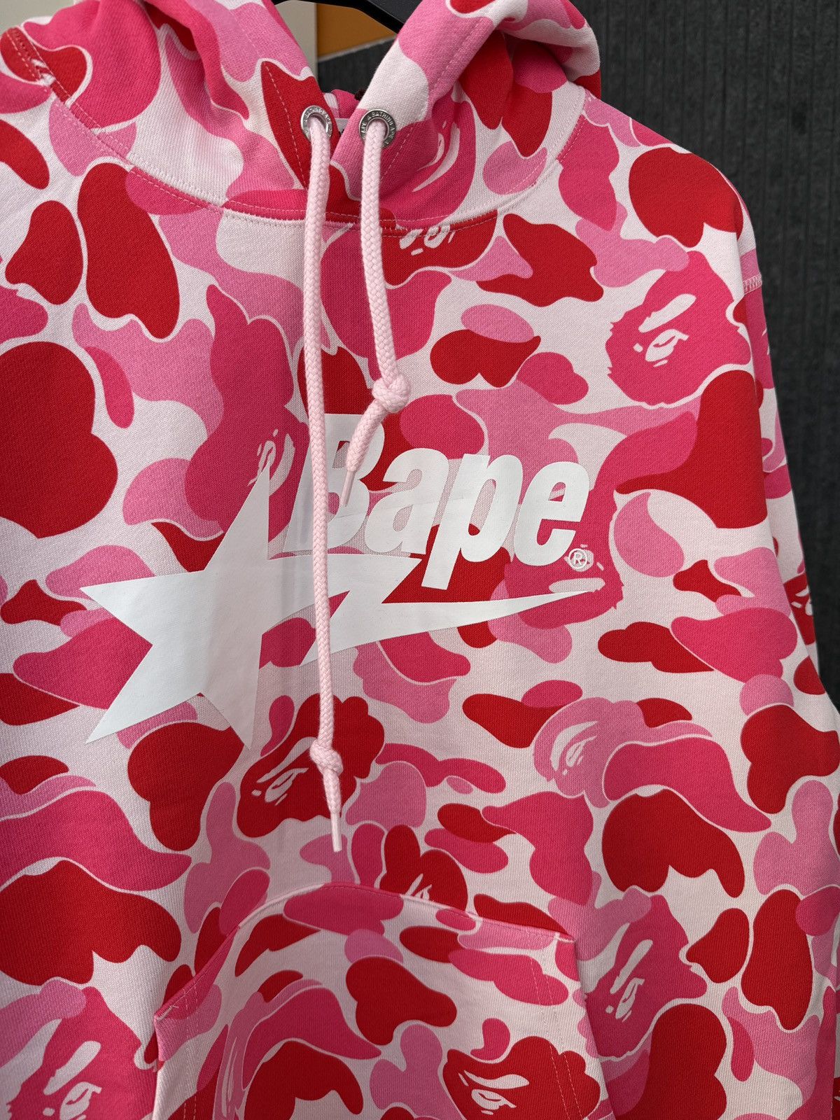 Bape A BATHNIG APE Men's ABC CAMO BAPE STA PULLOVER HOODIE Pink Size US L / EU 52-54 / 3 - 6 Thumbnail