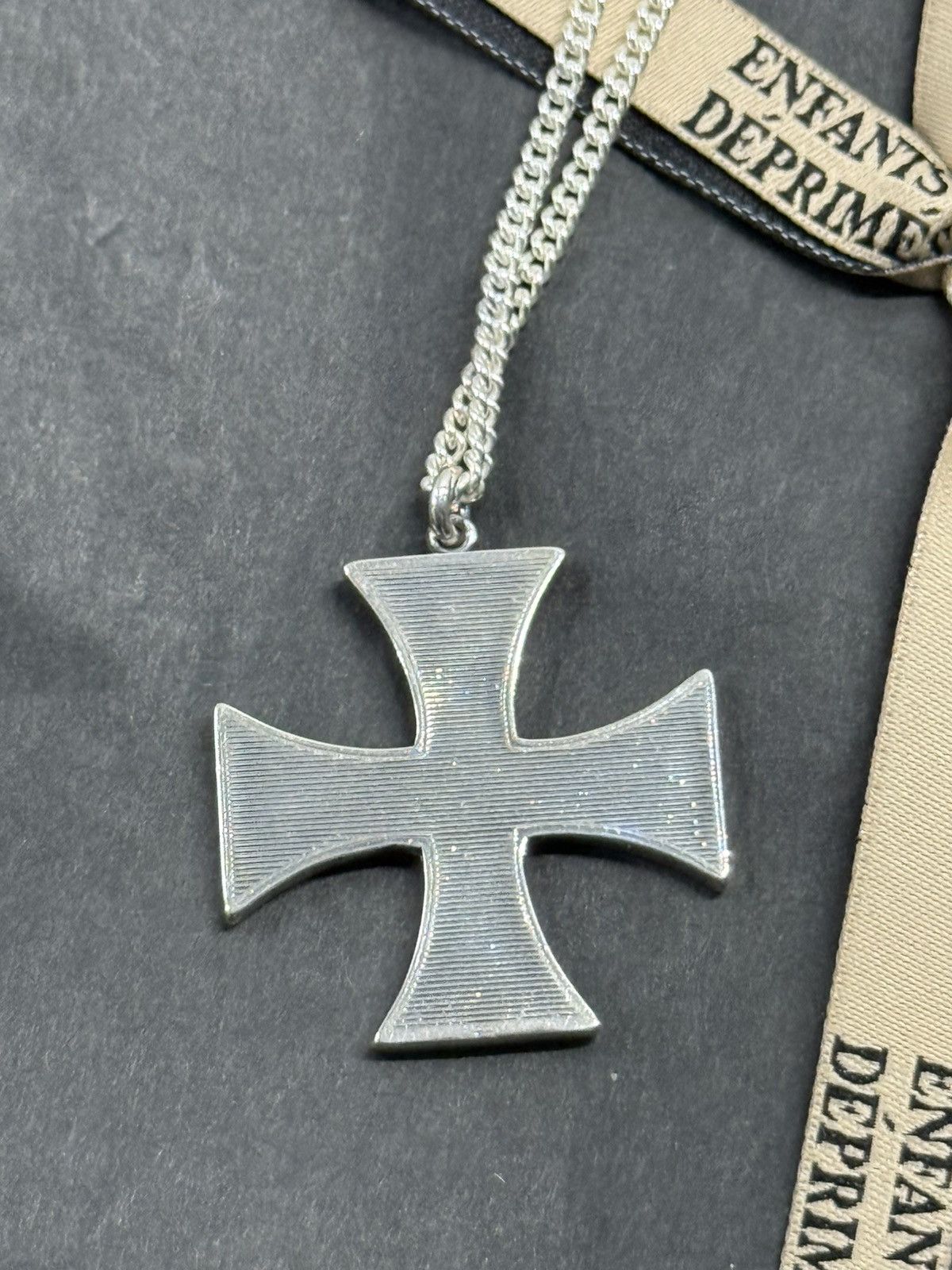 Enfants Riches Deprimes Enfants Riches Déprimés Cross Logo Necklace Size ONE SIZE - 3 Thumbnail