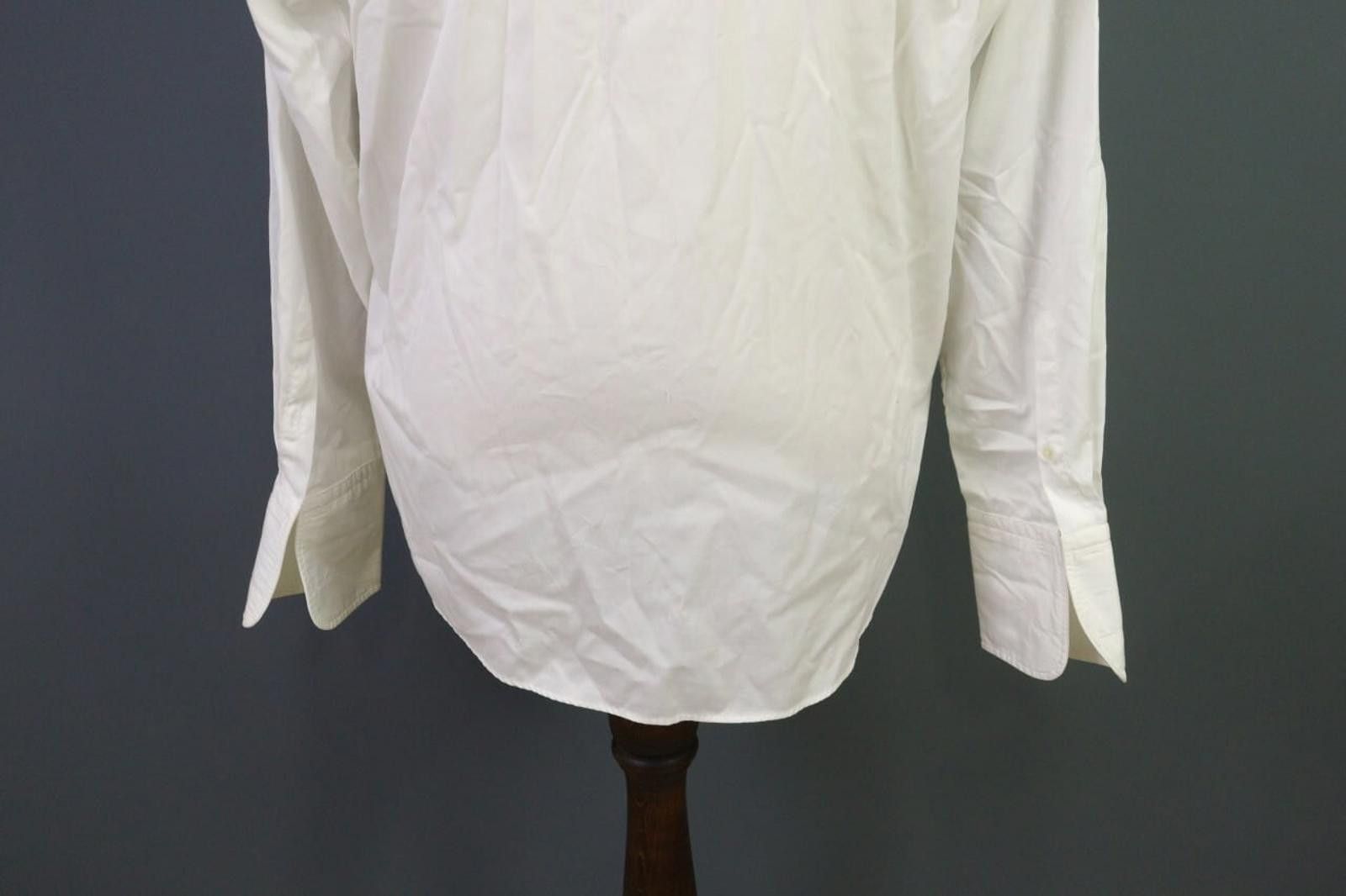 Eton Eton White Cotton Collared Down Dress Shirt Size 43 Size 38R - 8 Thumbnail