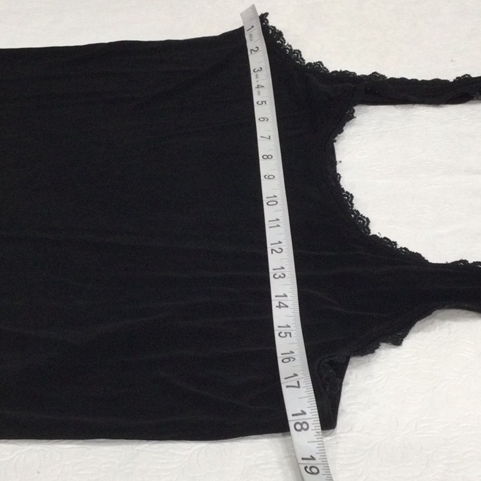 Chicos Chico's Travelers Black Lace Adjustable Strap Tank 2/L/12 Size L / US 10 / IT 46 - 14 Thumbnail