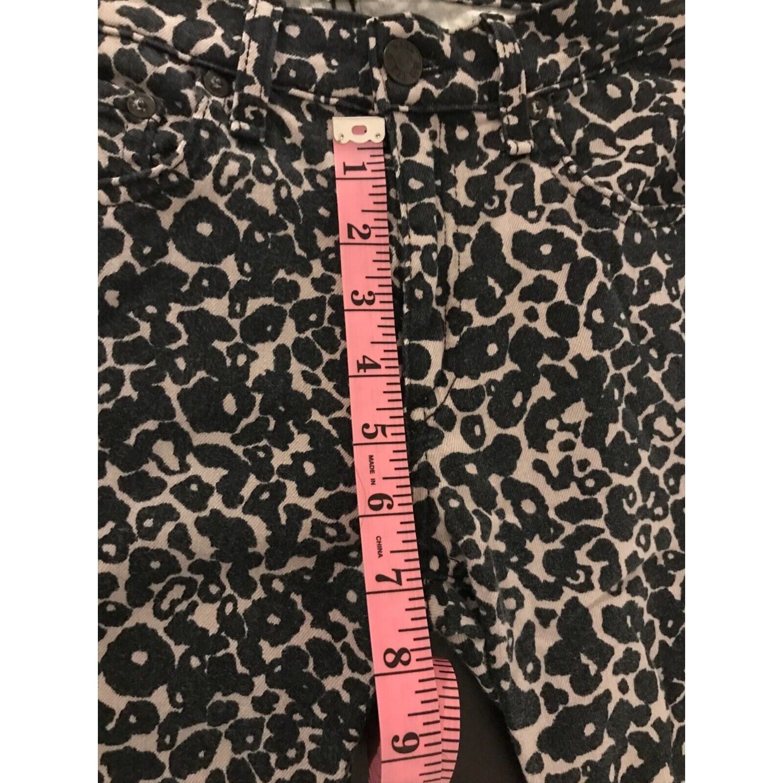 Rag & Bone Rag & Bone Skinny Amoeba Black/Brown Leopard Mid Rise Jeans Size 27" / US 4 / IT 40 - 12 Thumbnail