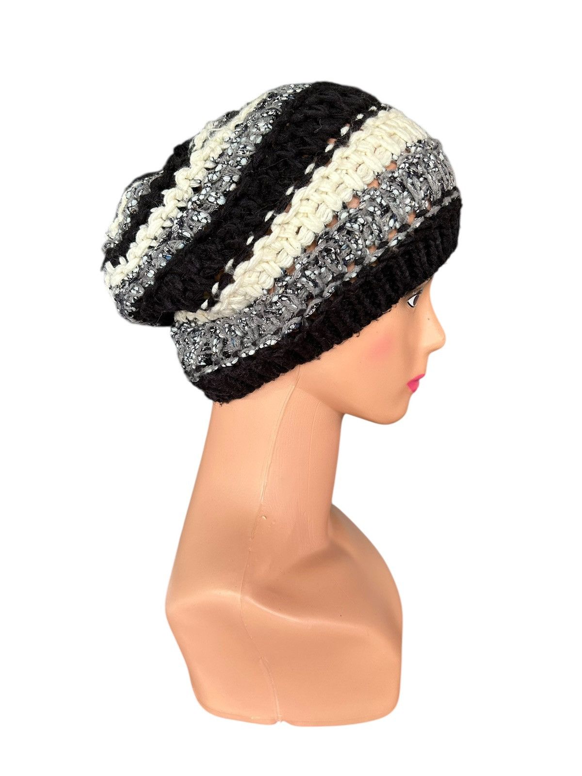 Japanese Brand Crochet Knitted Japanese Brand Juze Beanie Hats Size ONE SIZE - 2 Thumbnail