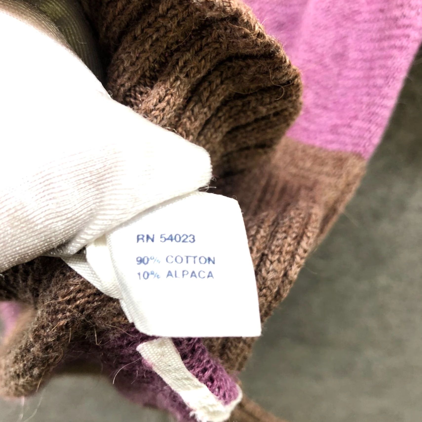 Gap Vintage Gap Womens Cardigan L V-Neck Striped Alpaca Cotton Lightweight Button Front Size L / US 10 / IT 46 - 7 Thumbnail