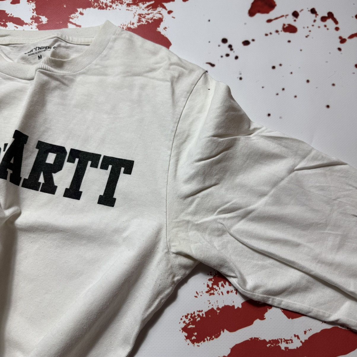 Carhartt × Vintage vintage 90s carhartt big logo longsleeve y2k workwear Size US M / EU 48-50 / 2 - 8 Thumbnail