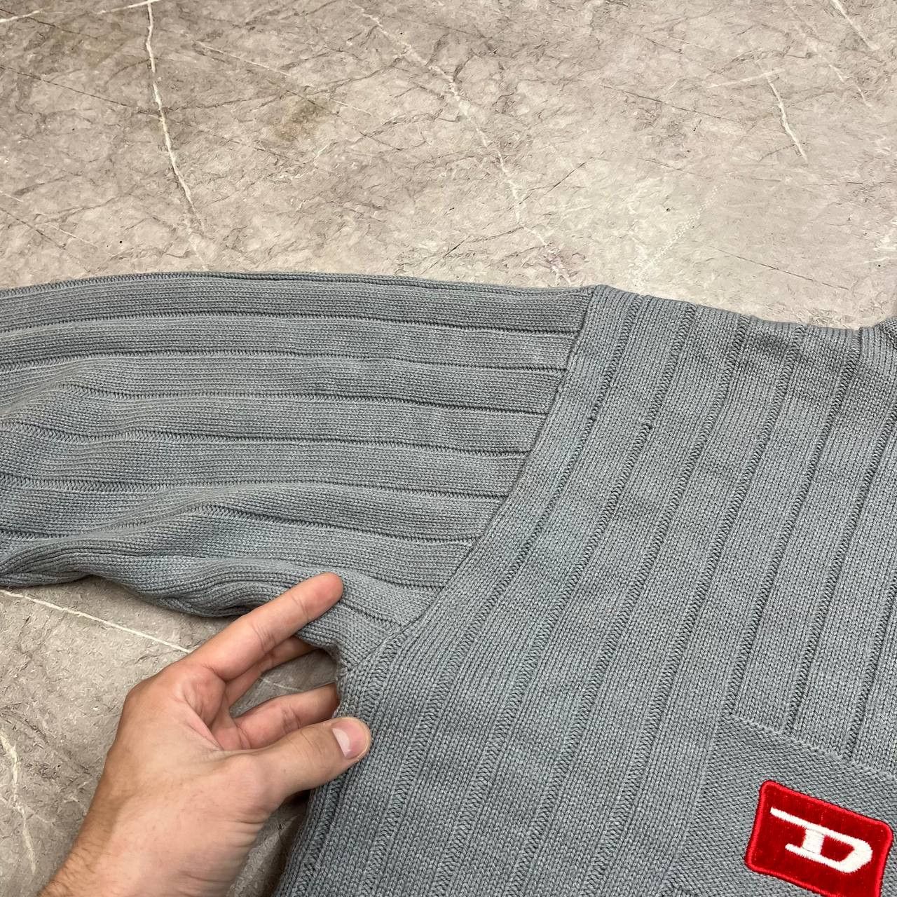 Diesel Diesel Big Logo Sweater Sweatshirt Knitwear Knitting Vintage Size US XL / EU 56 / 4 - 9 Thumbnail