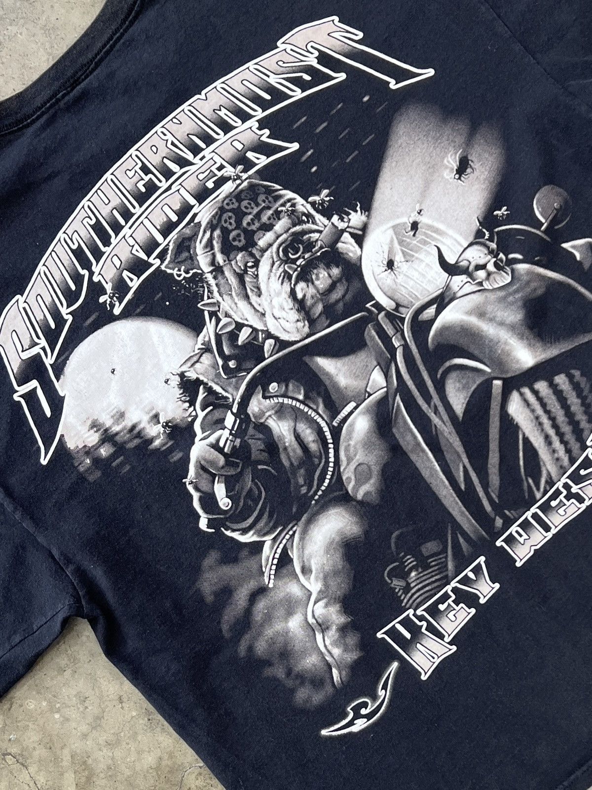 Harley Davidson Vintage Motorcycle Key West Bulldog Rider Tee XL Size US XL / EU 56 / 4 - 1 Thumbnail