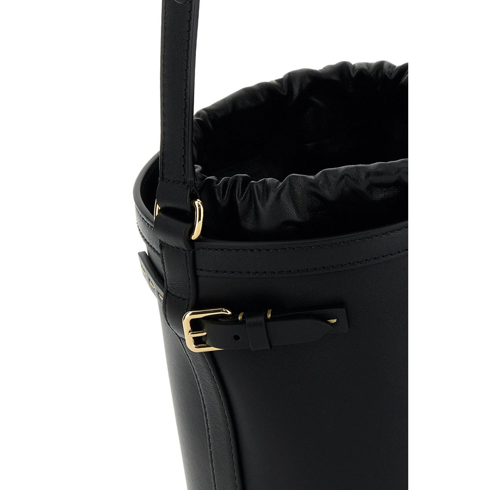 Valentino VALENTINO GARAVANI Antibes Black Leather Bucket Bag New Size ONE SIZE - 4 Thumbnail