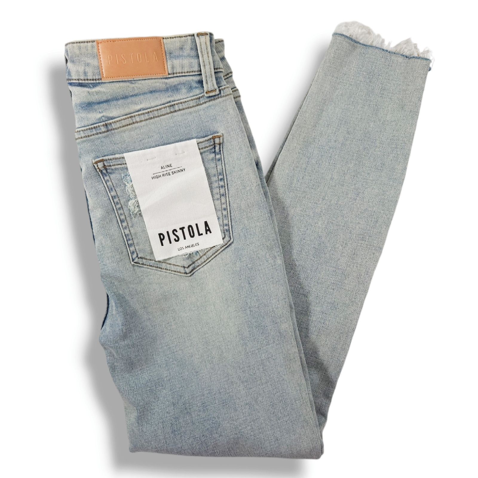 Pistola NWT Pistola Aline Skinny Crop Eco Denim Jeans Sz. 26x25 Size 26" / US 2 / IT 38 - 2 Thumbnail