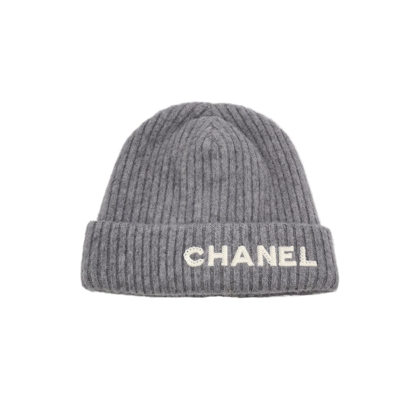 Chanel Chanel Logo Cashmere Beanie Size ONE SIZE - 1 Thumbnail