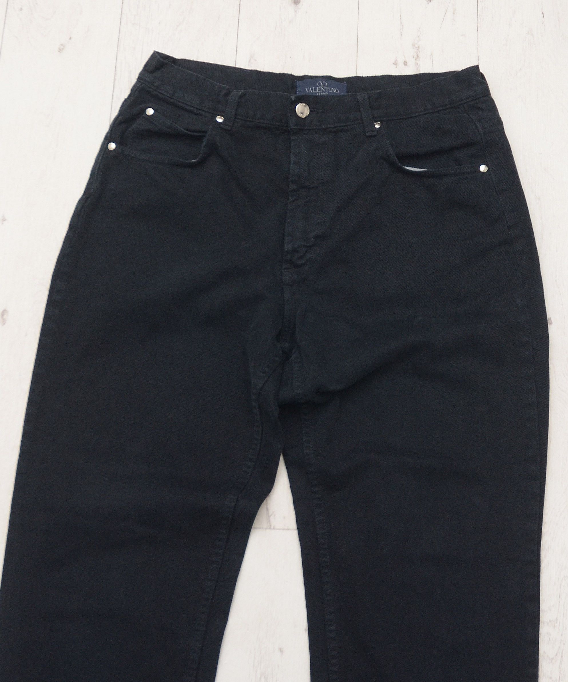 Valentino × Vintage Valentino Jeans Vintage 90s Black Pants Luxury Y2K Size US 34 / EU 50 - 3 Thumbnail