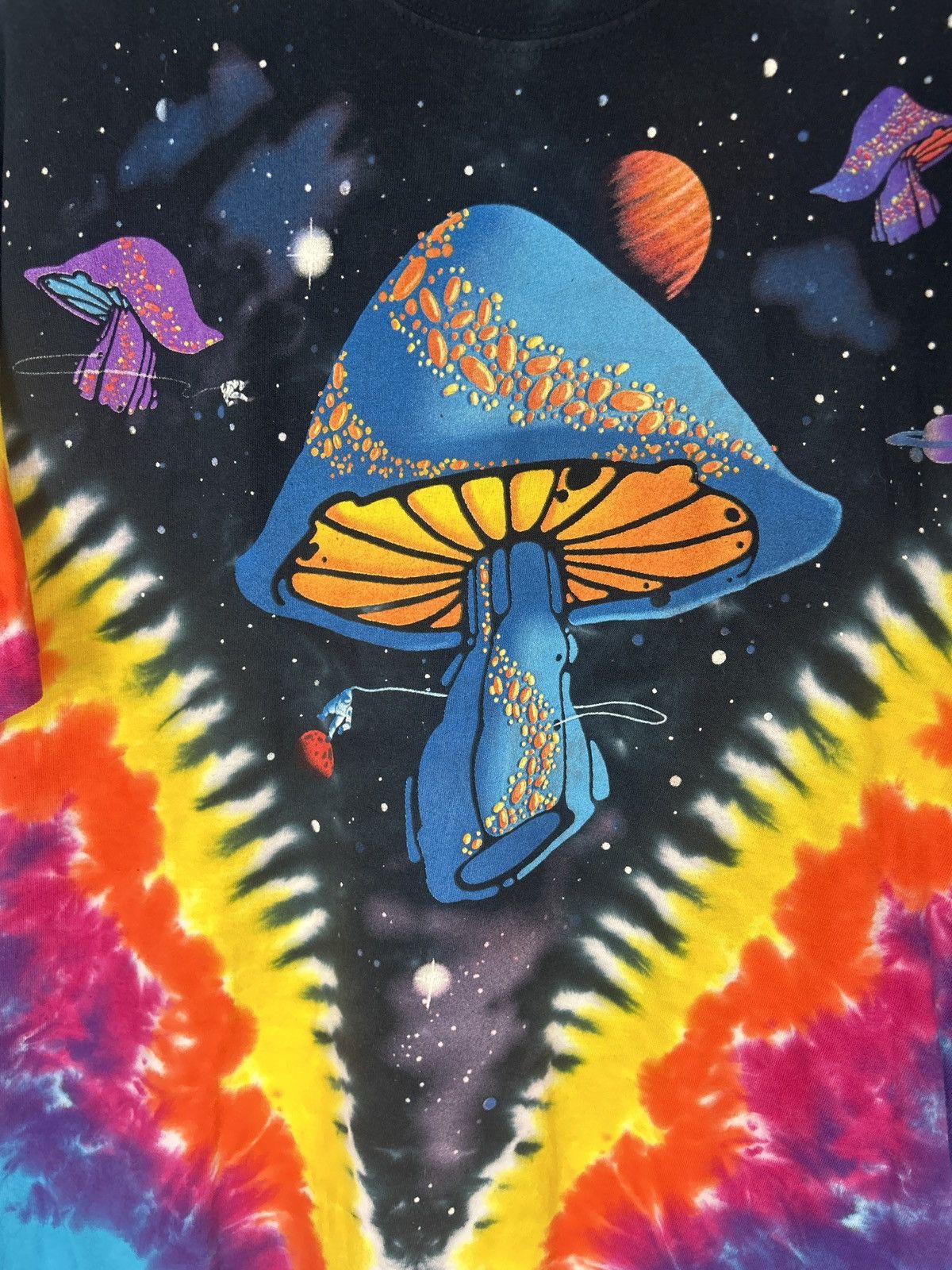 Liquid Blue Liquid Blue Mushroom Galaxy Tie Dye All Over Print Tee Size US XL / EU 56 / 4 - 3 Thumbnail