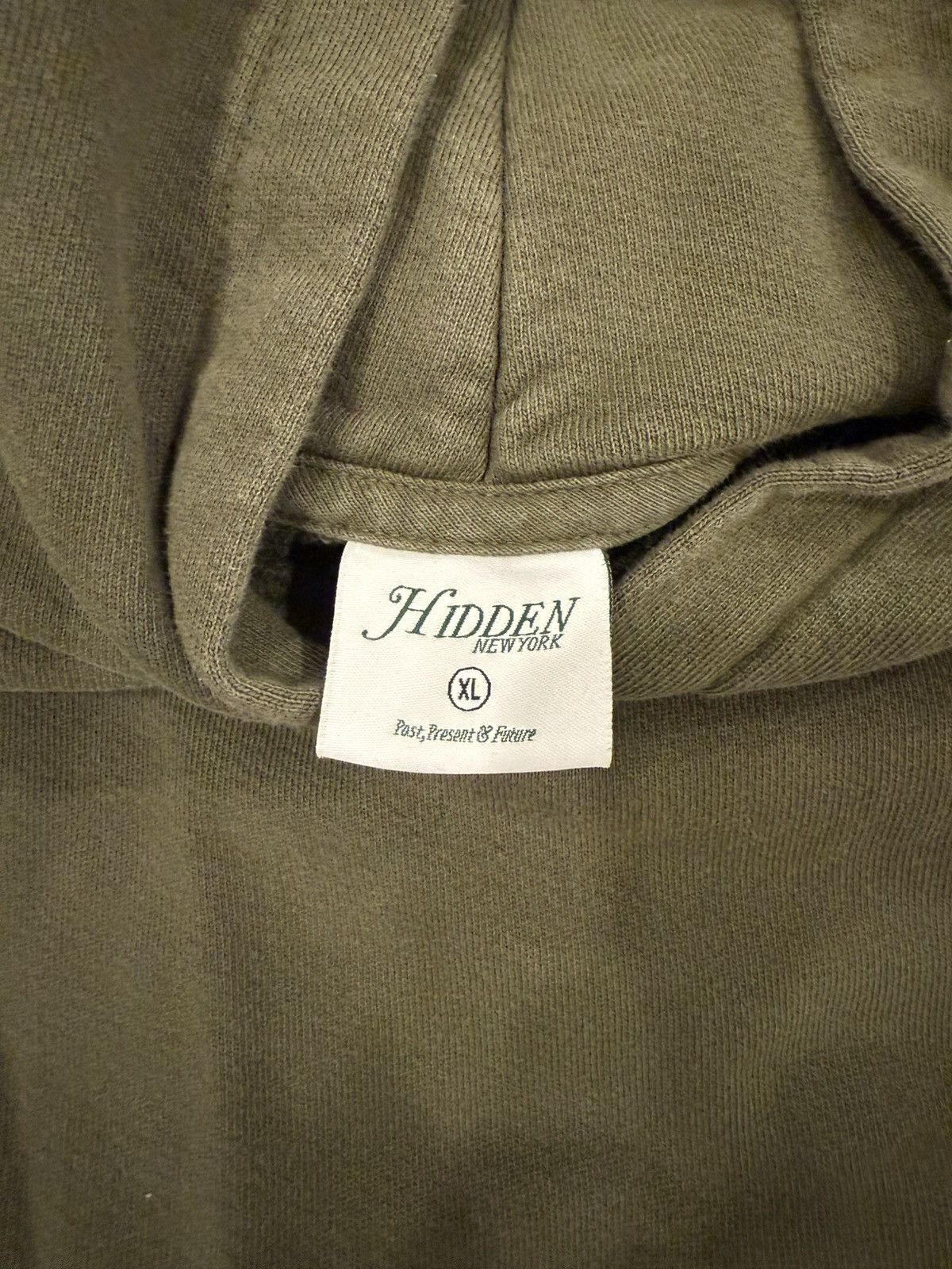 HIDDEN Hidden NY “Japanese Logo” Olive Hoodie Size US XL / EU 56 / 4 - 8 Thumbnail