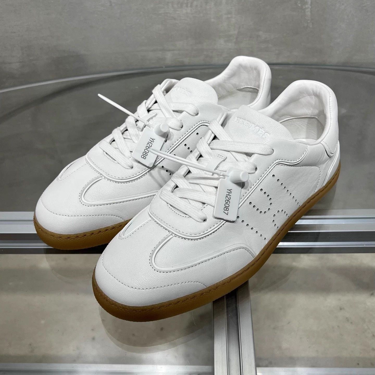 Hermes Hermes Match Casual White Sneakers Size 38 Size US 7.5 / IT 37.5 - 2 Thumbnail