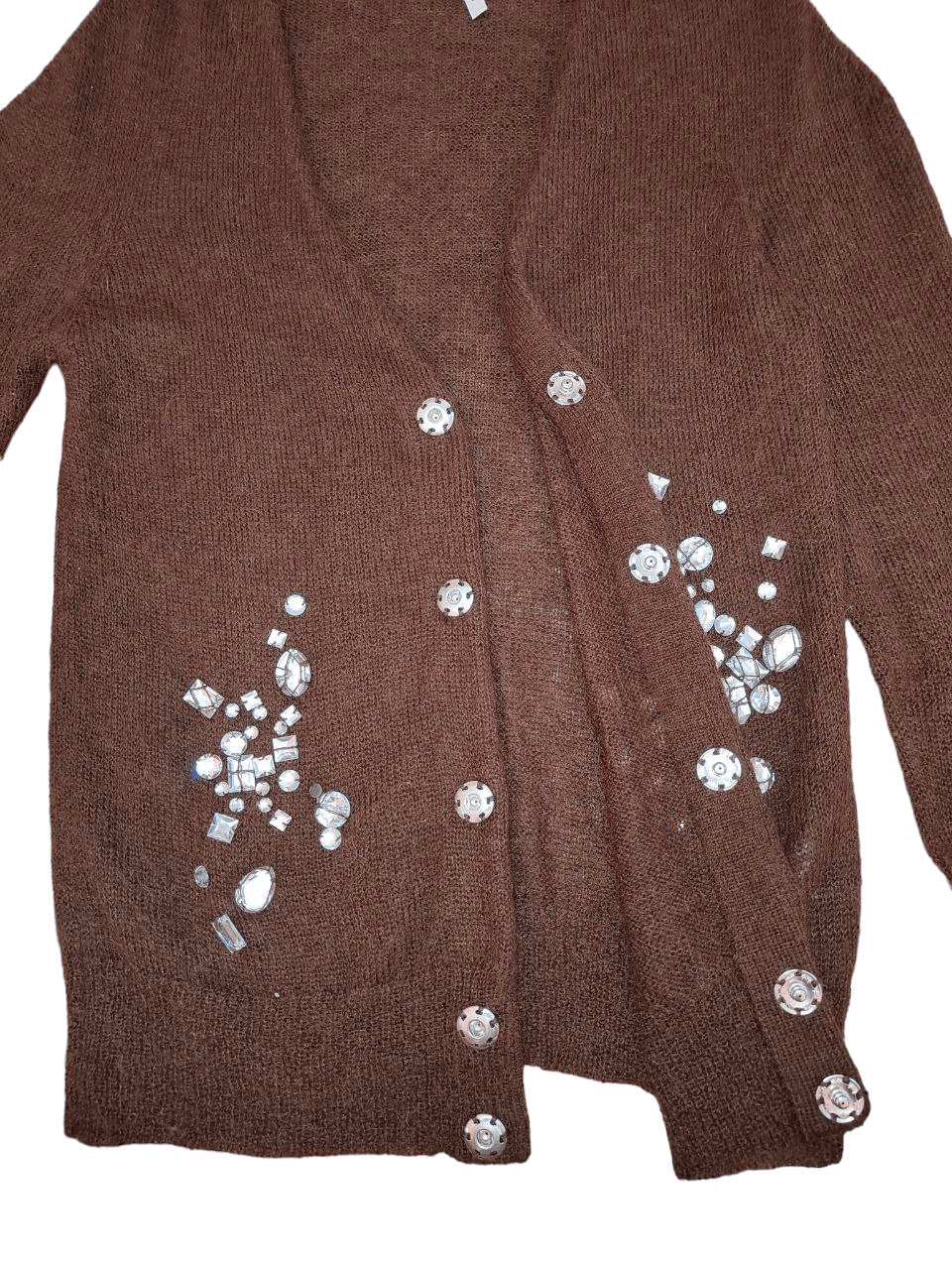Issey Miyake Sunoa Kawahara Mohair Cardigan Jacket Size S / US 4 / IT 40 - 4 Thumbnail