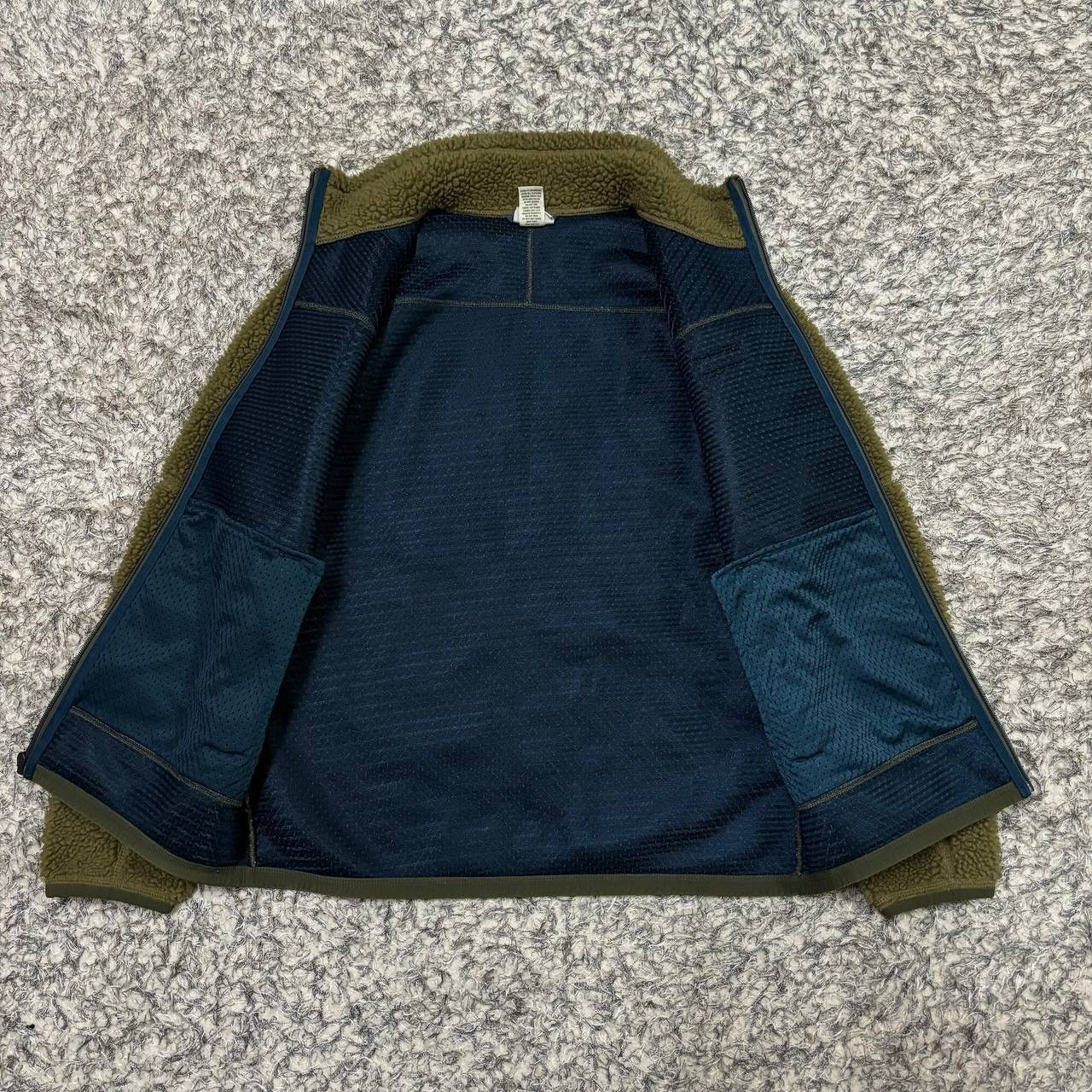 L.L. Bean L.L. Bean Mountain Pile Sherpa Fleece Jacket Olive Green M Size US M / EU 48-50 / 2 - 4 Thumbnail