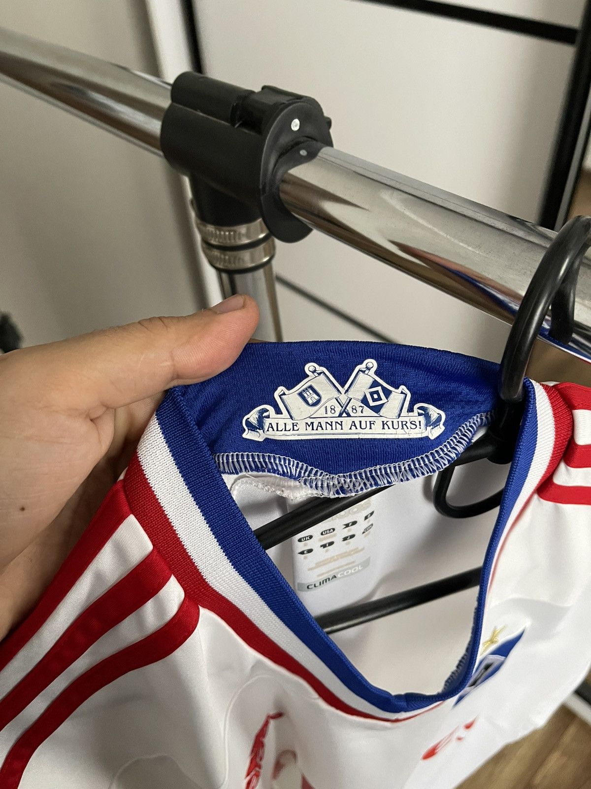 Adidas 2011/2012 Adidas Hamburger SV Soccer Jersey T-Shirt Size US S / EU 44-46 / 1 - 10 Thumbnail