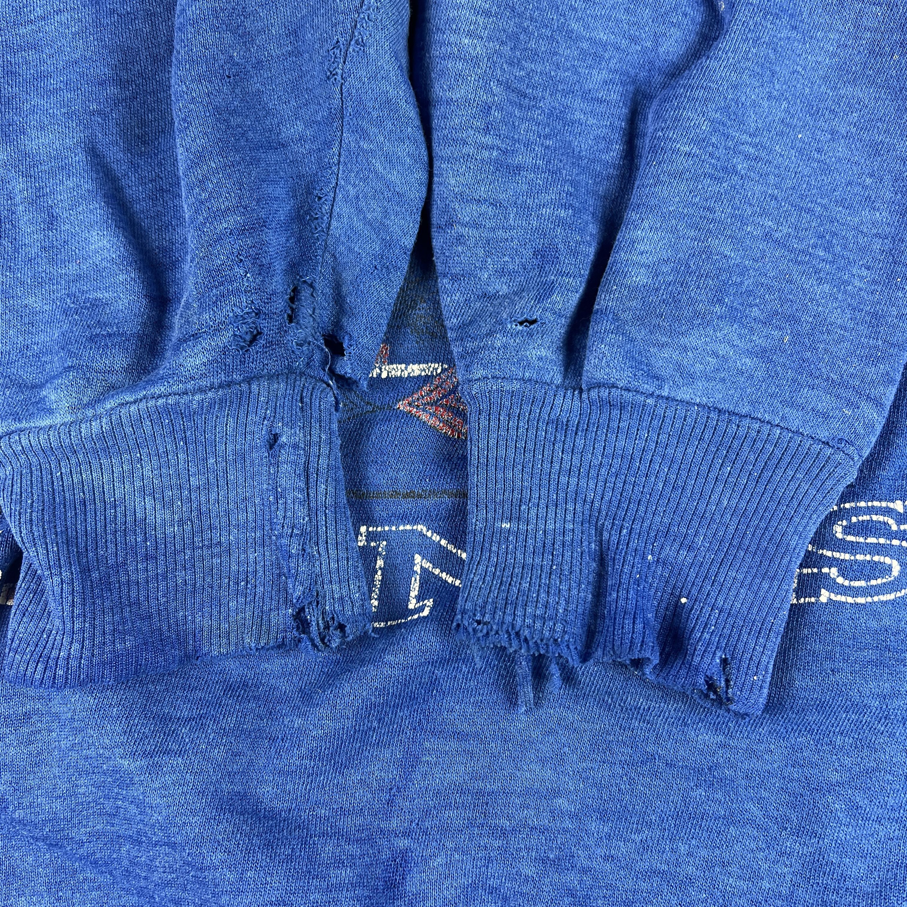 NFL × Vintage VTG 90s New York Giants Sweatshirt Faded Thrashed Crewneck Size US L / EU 52-54 / 3 - 4 Thumbnail