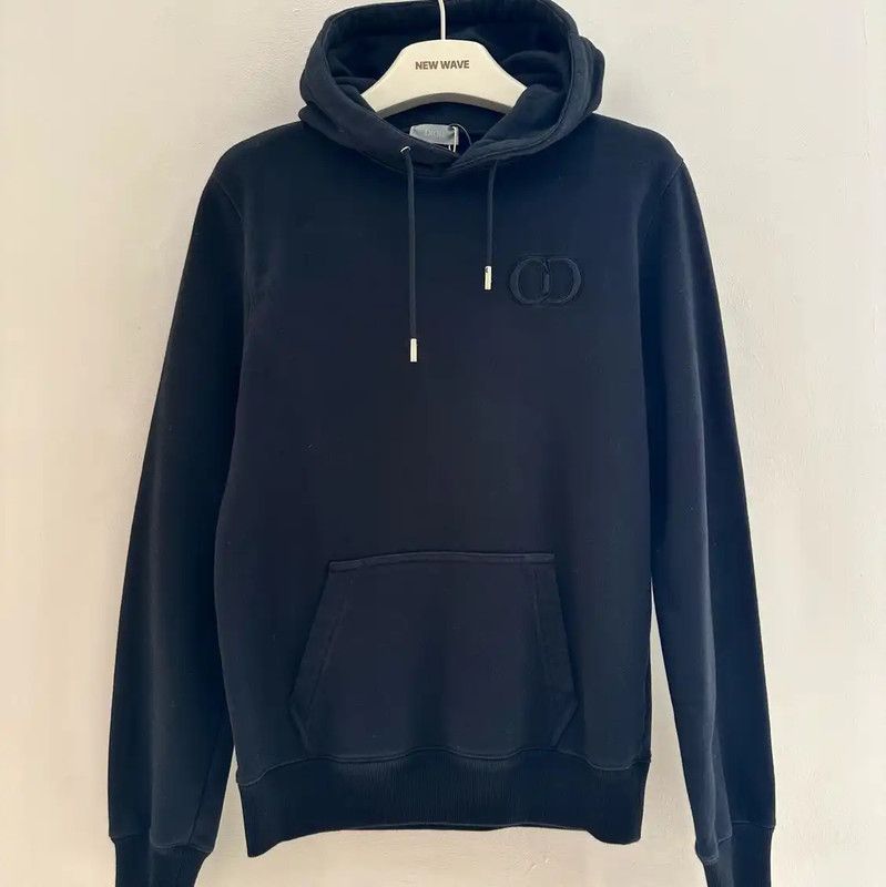 Dior Dior Black Logo Long Sleeve Hoodie 0089 Size US XS / EU 42 / 0 - 1 Thumbnail