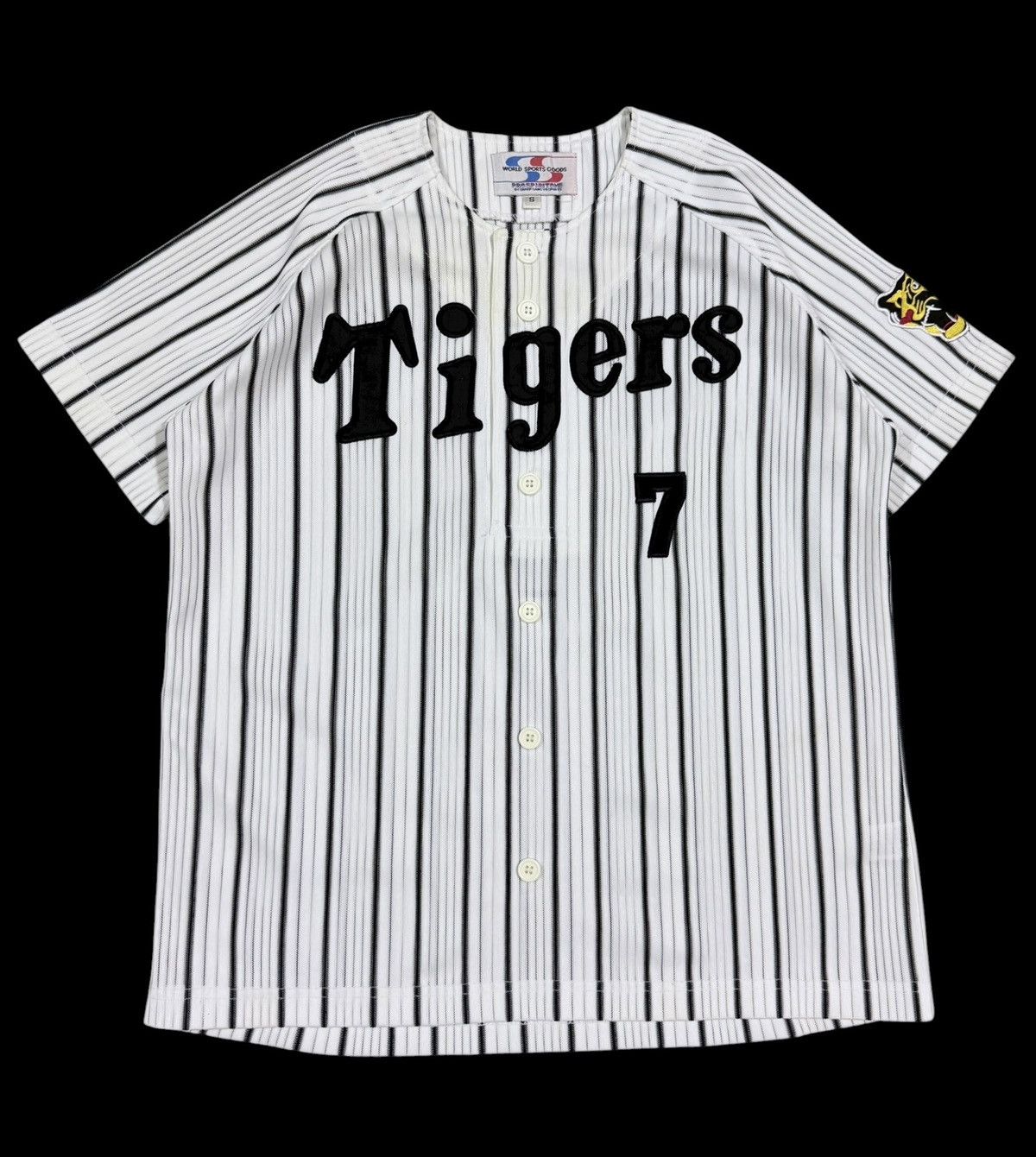 Japanese Brand Vtg🔥90’s Hashin Tigers Baseball Jersey #7 IMAOKA Size US S / EU 44-46 / 1 - 1 Thumbnail