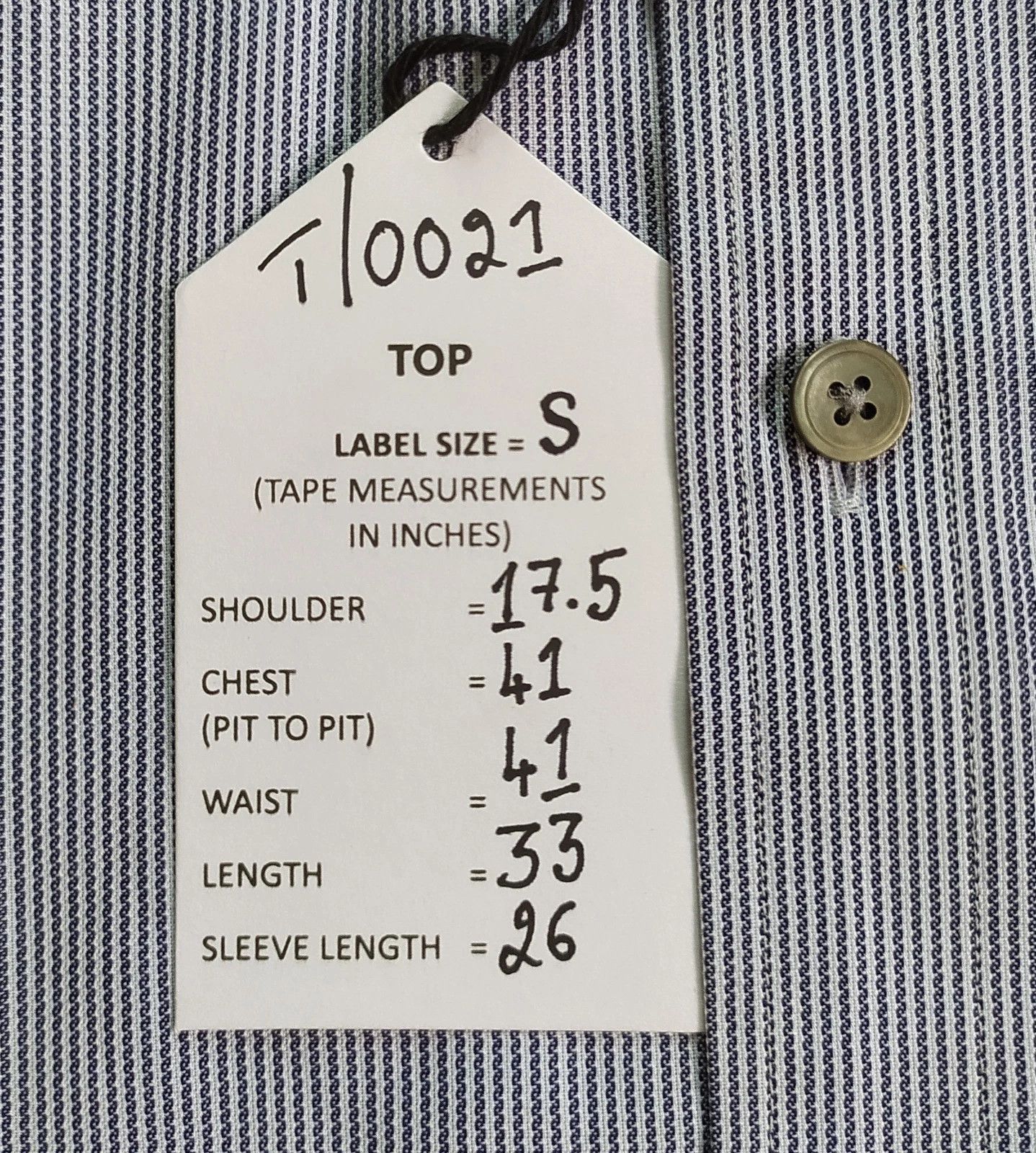 Thomas Pink Thomas Pink Slim Fit Pin Stripe Formal Shirt T 0021 Size US S / EU 44-46 / 1 - 5 Thumbnail