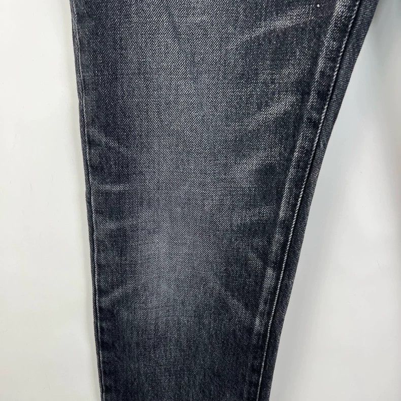 Saint Laurent Paris Saint Laurent ParisD18 Smoky Black Water Ripple Wash Jeans Size US 27 - 4 Thumbnail