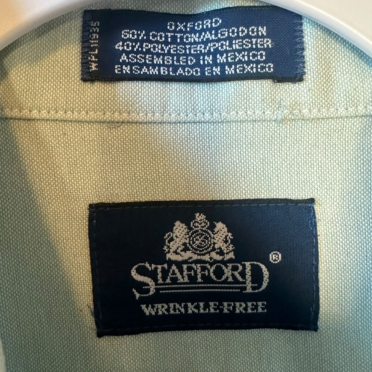 Stafford Stafford Men’s XL Oxford Long Sleeve Button-Up Dress Shirt Size US XL / EU 56 / 4 - 6 Thumbnail