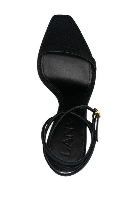 Lanvin o1y0326 Slingback Sandals in Black Size US 10 / IT 40 - 2 Thumbnail