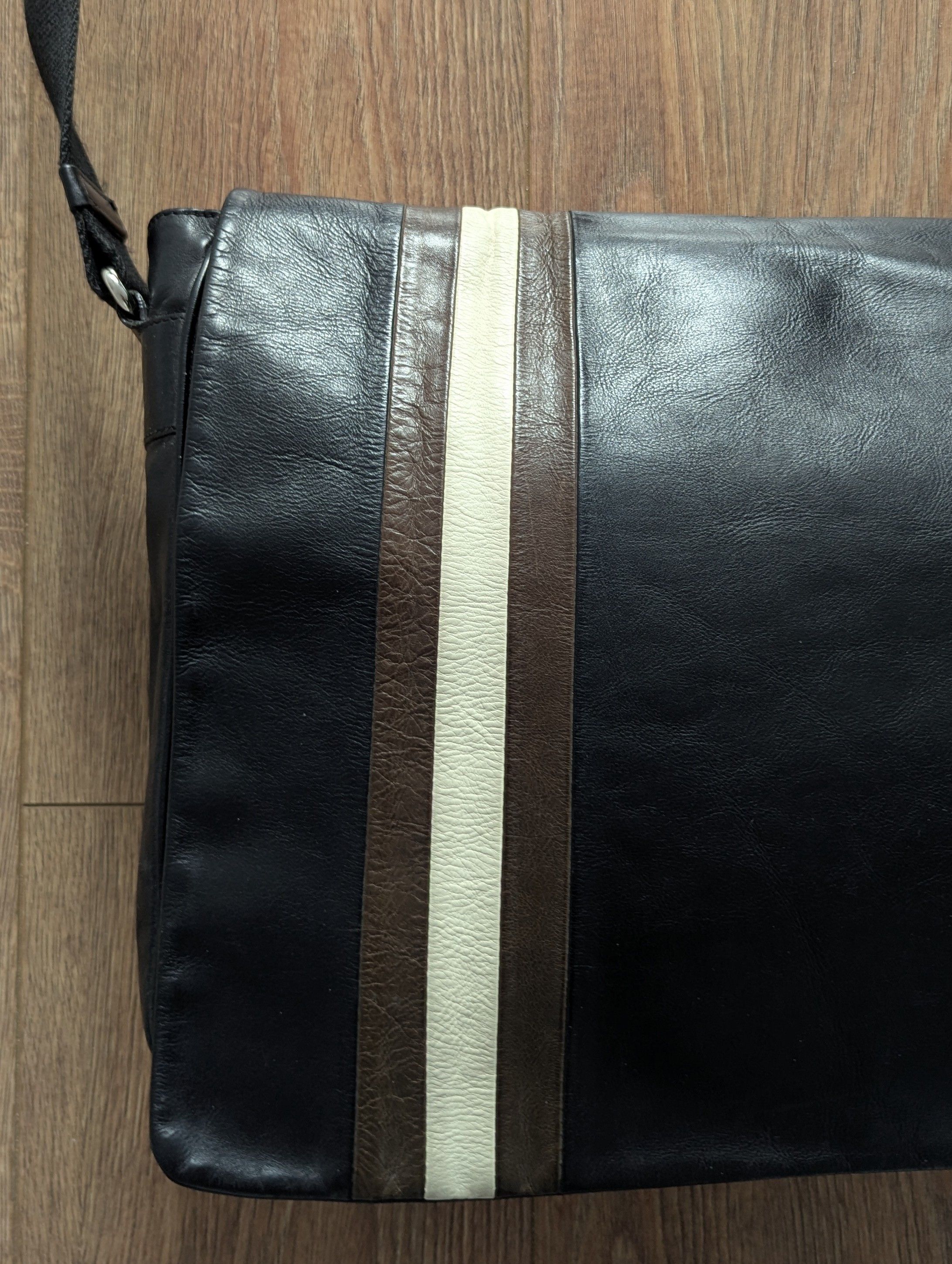 Bally × Leather Bally Crossbody Leather Messenger Bag Made In Italy Luxury Size ONE SIZE - 18 Thumbnail