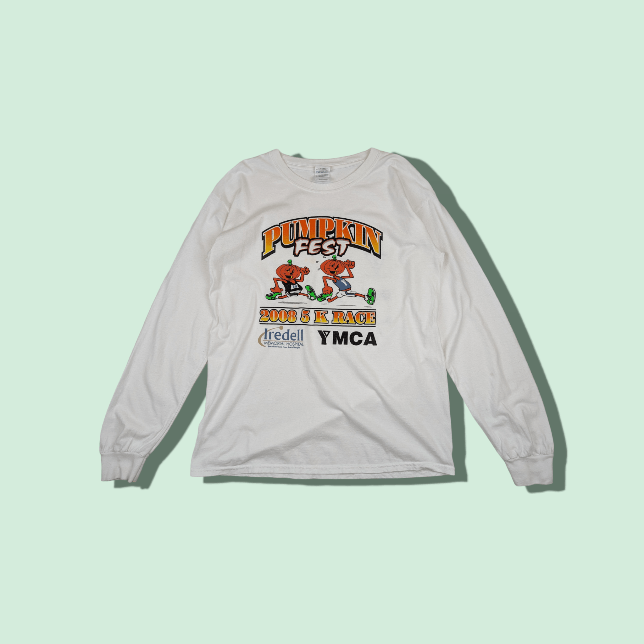 Gildan 2008 PUMPKIN FEST Run Marathon Long Sleeve T-Shirt Size US M / EU 48-50 / 2 - 1 Thumbnail