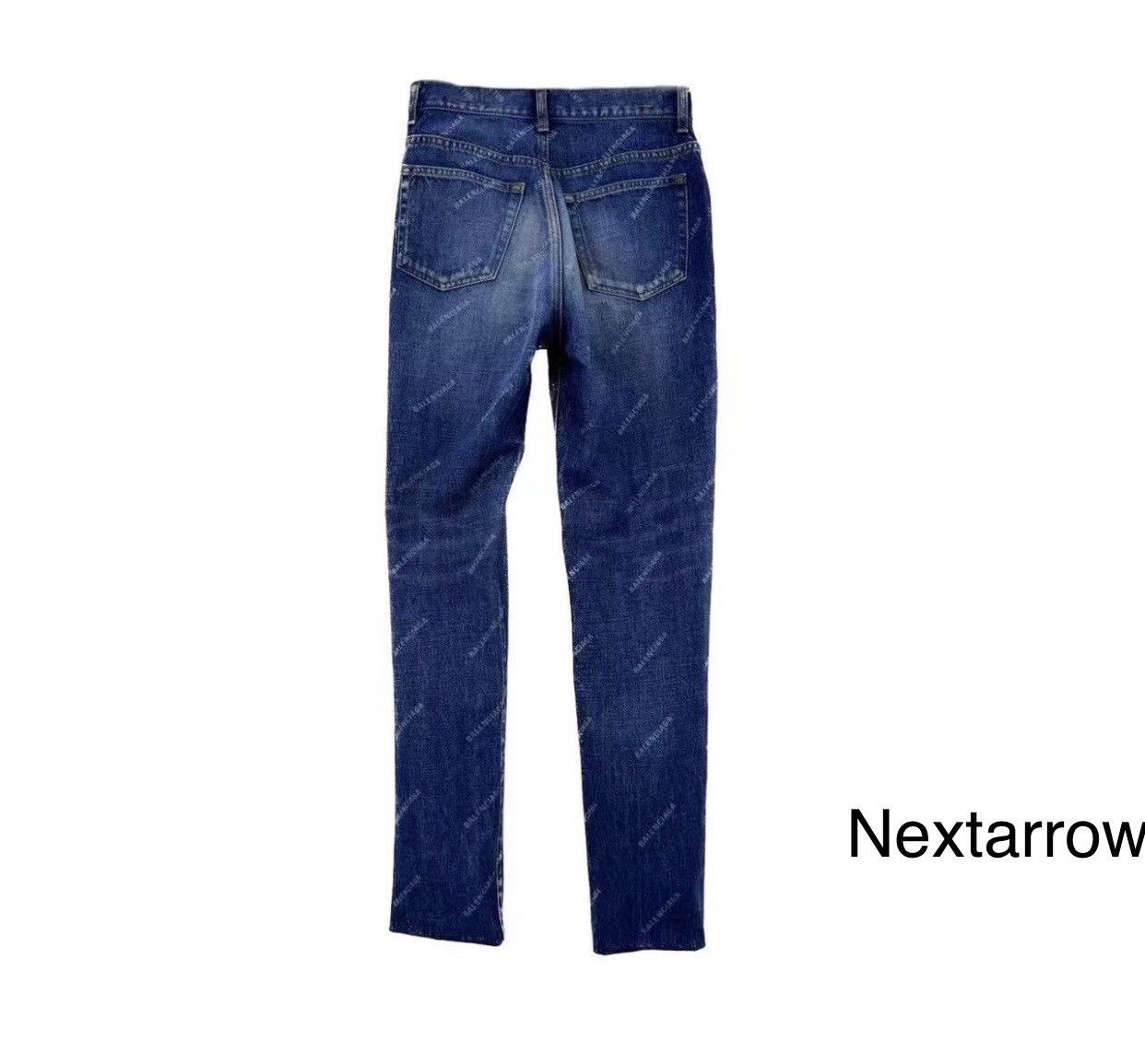 Balenciaga BALENCIAGA light blue full logo tight jeans2412-Nextarrow Size US 26 / EU 42 - 2 Thumbnail
