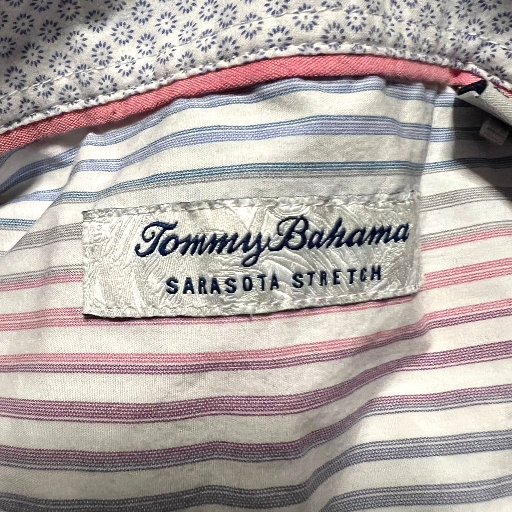 Tommy Bahama Tommy Bahama Long Sleeve Shirt Mens Medium Sarasota Stretch Mulitcolor Blue Size US M / EU 48-50 / 2 - 6 Thumbnail