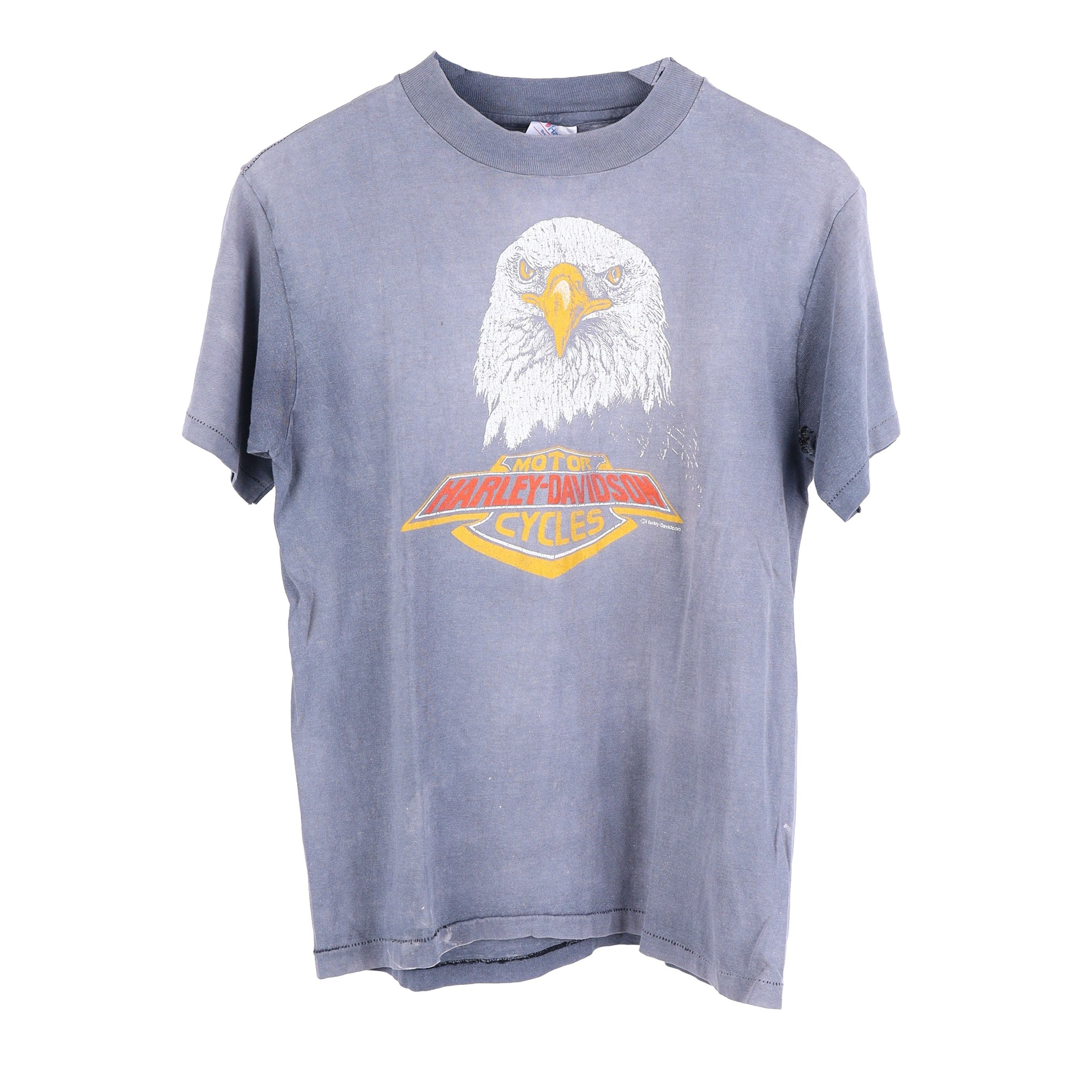 Vintage HARLEY DAVIDSON FADED EAGLE T-SHIRT Size US M / EU 48-50 / 2 - 1 Thumbnail