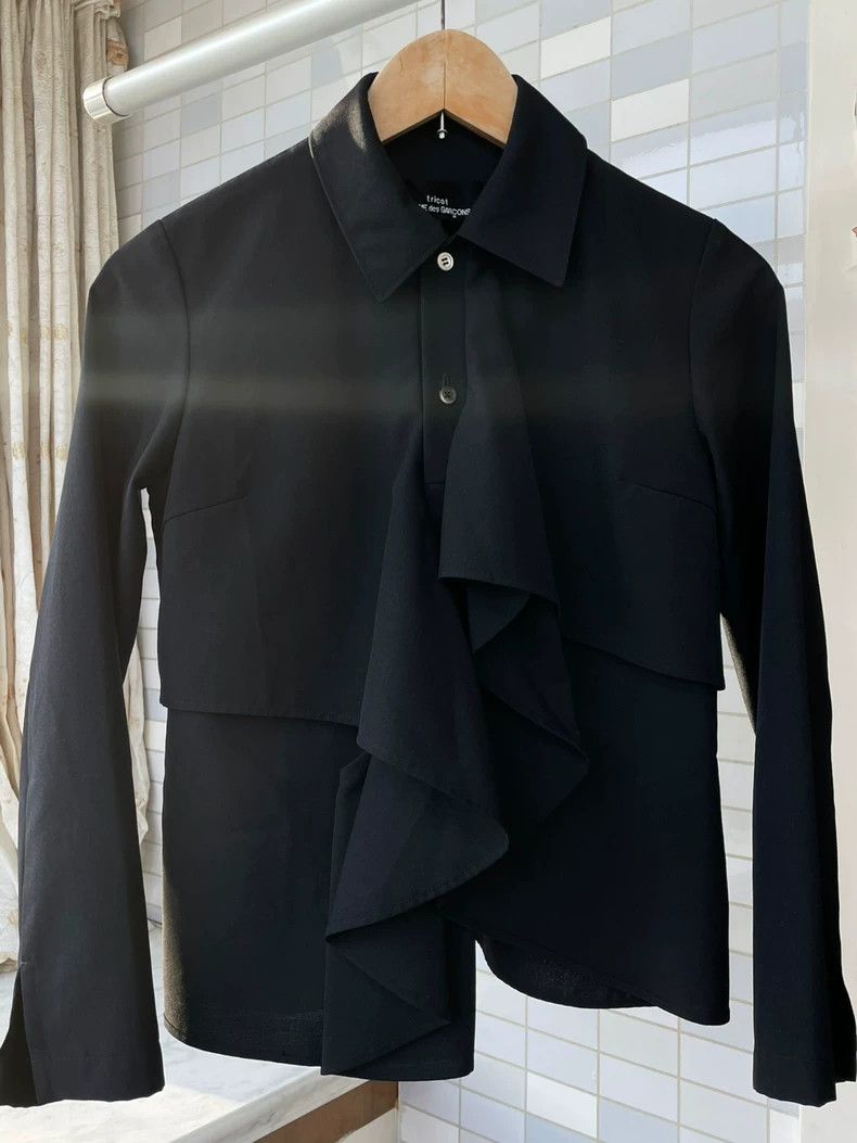 Comme des Garcons Comme Des Garcons Irregular drape shirt 2503-Nextarrow Size S / US 4 / IT 40 - 1 Thumbnail
