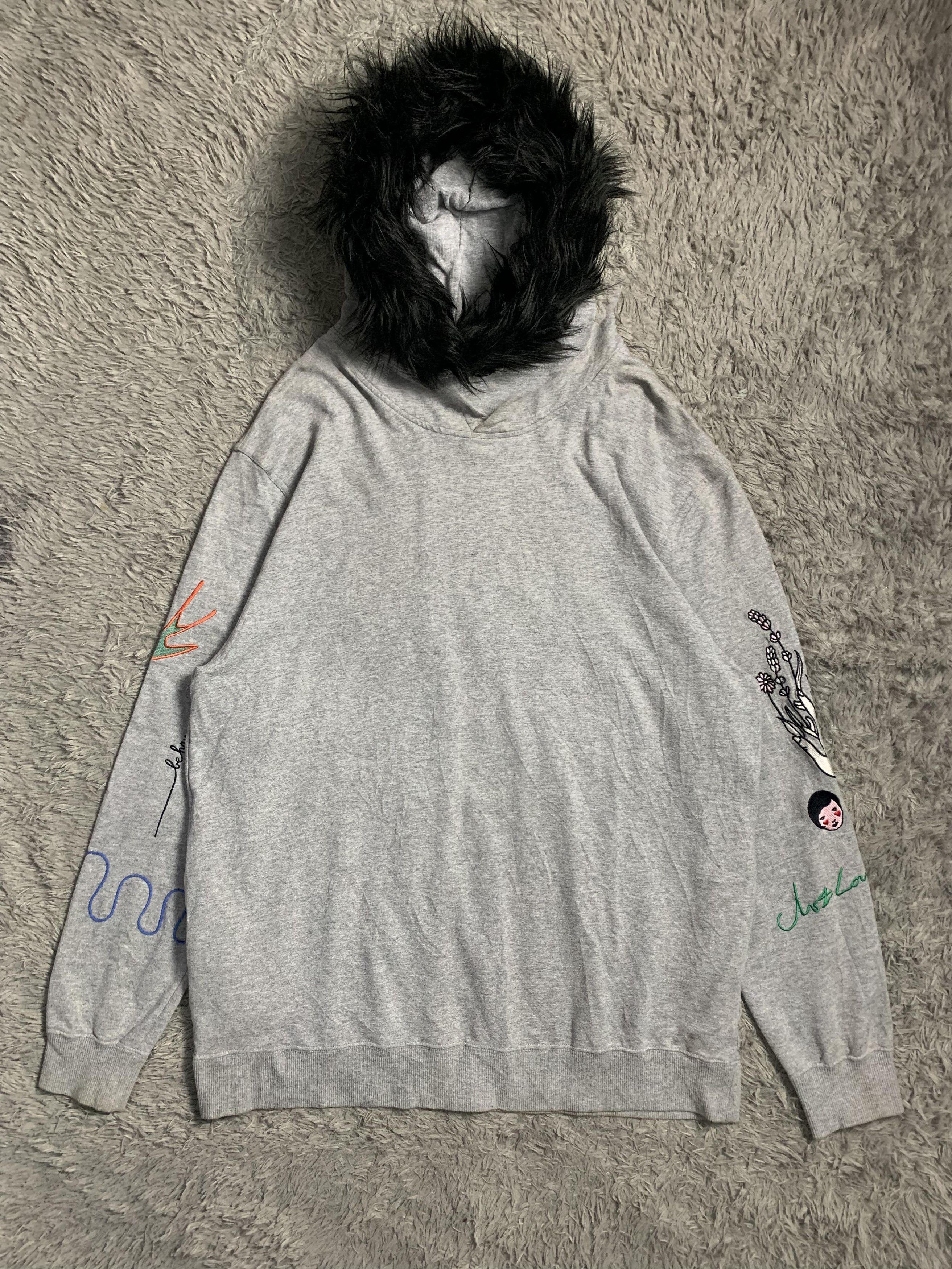 Japanese Brand Japan Brand faux fur hoodie Size XL / US 12-14 / IT 48-50 - 1 Thumbnail