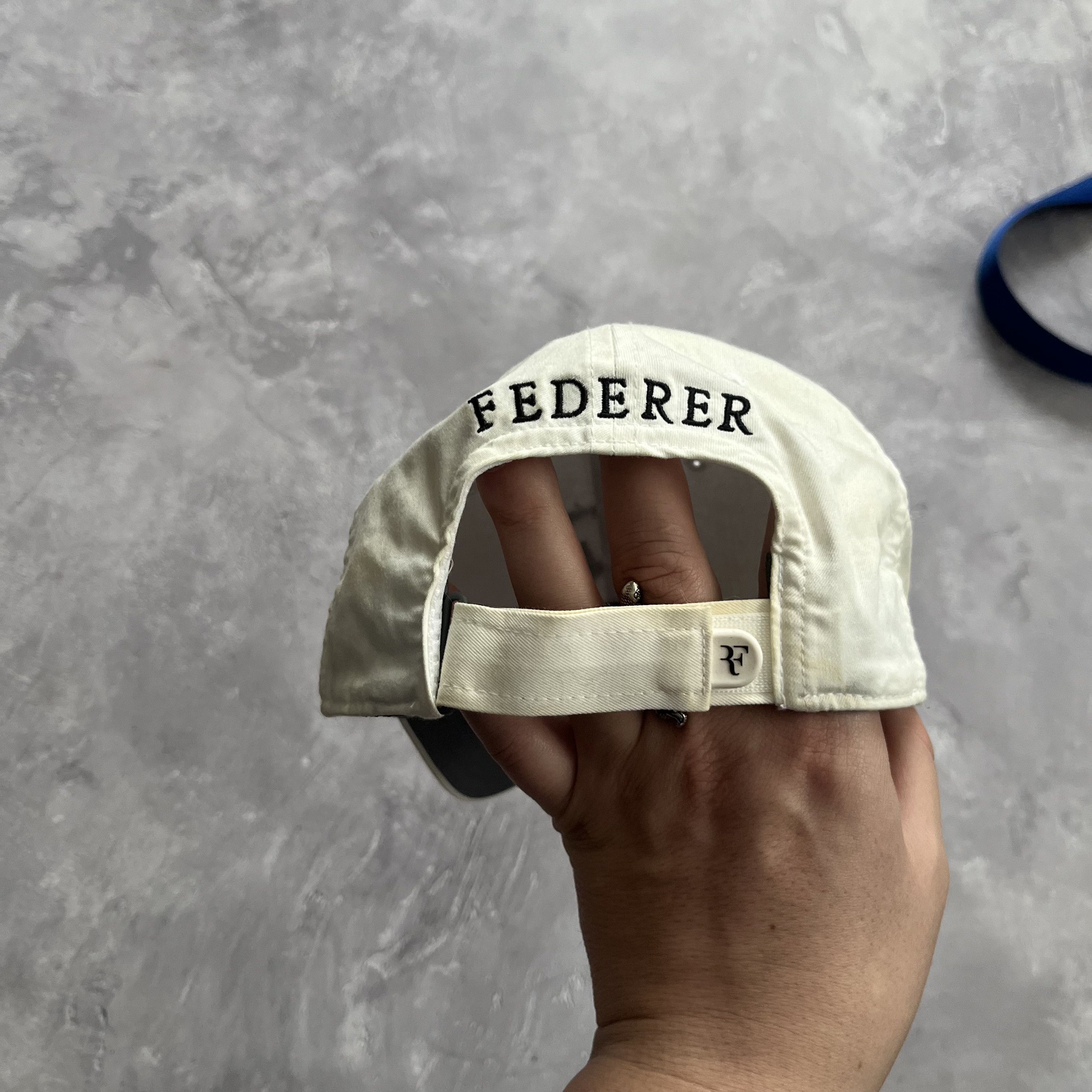 Nike Nike Roger Federer Hat Legacy 91 Cap Court White Logo RF Size ONE SIZE - 4 Thumbnail