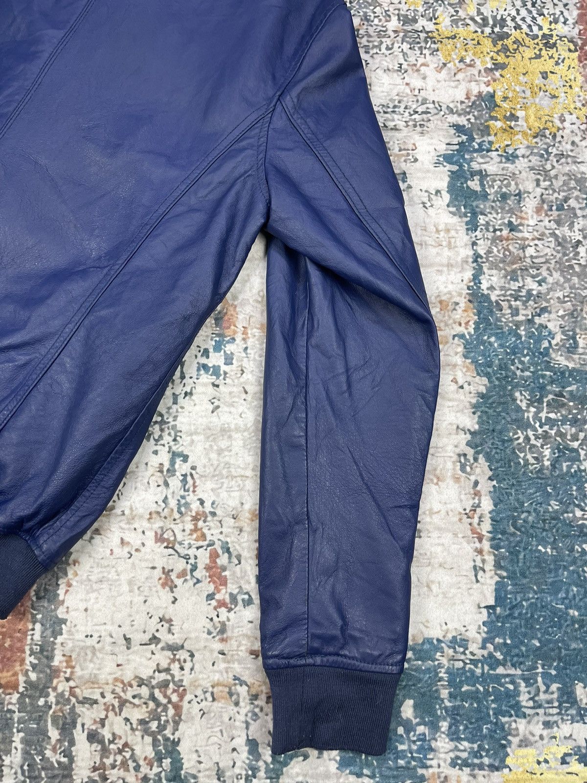 Genuine Leather Daytona Universal Freaks Blue Leather Jackets Size US M / EU 48-50 / 2 - 8 Thumbnail