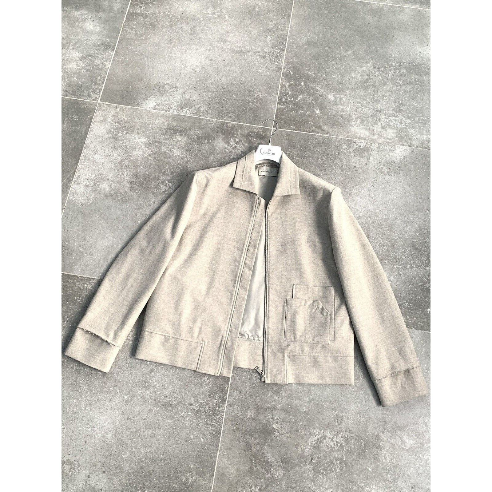 Designer × Japanese Brand × NE.SENSE NE.SENSE NECESSITY SENSE Tweed Wool Chore Bomber Jacket SZ S Size US S / EU 44-46 / 1 - 1 Thumbnail