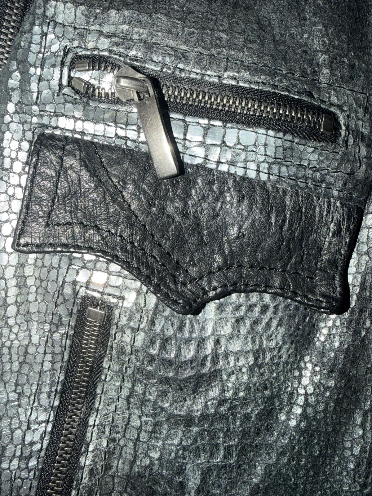 Yasuyuki Ishii Yasuyuki Ishii Snakeskin Leather Patch Jacket Size US S / EU 44-46 / 1 - 5 Thumbnail